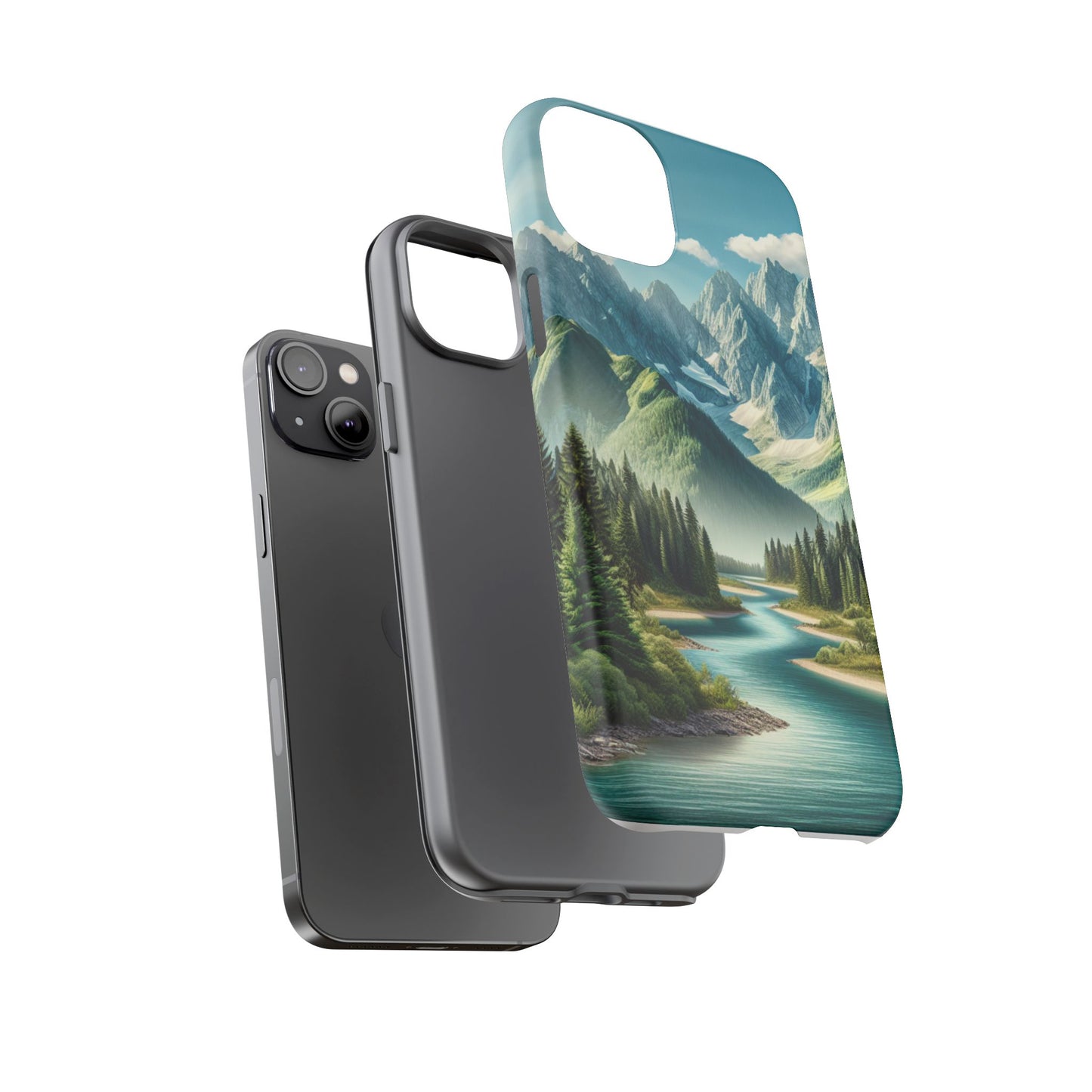 Mountain Landscape Phone Case, Tough Cases for Nature Lovers, Eco-Friendly Phone Cover, Gifts for Adventurers, Scenic Phone Accessories