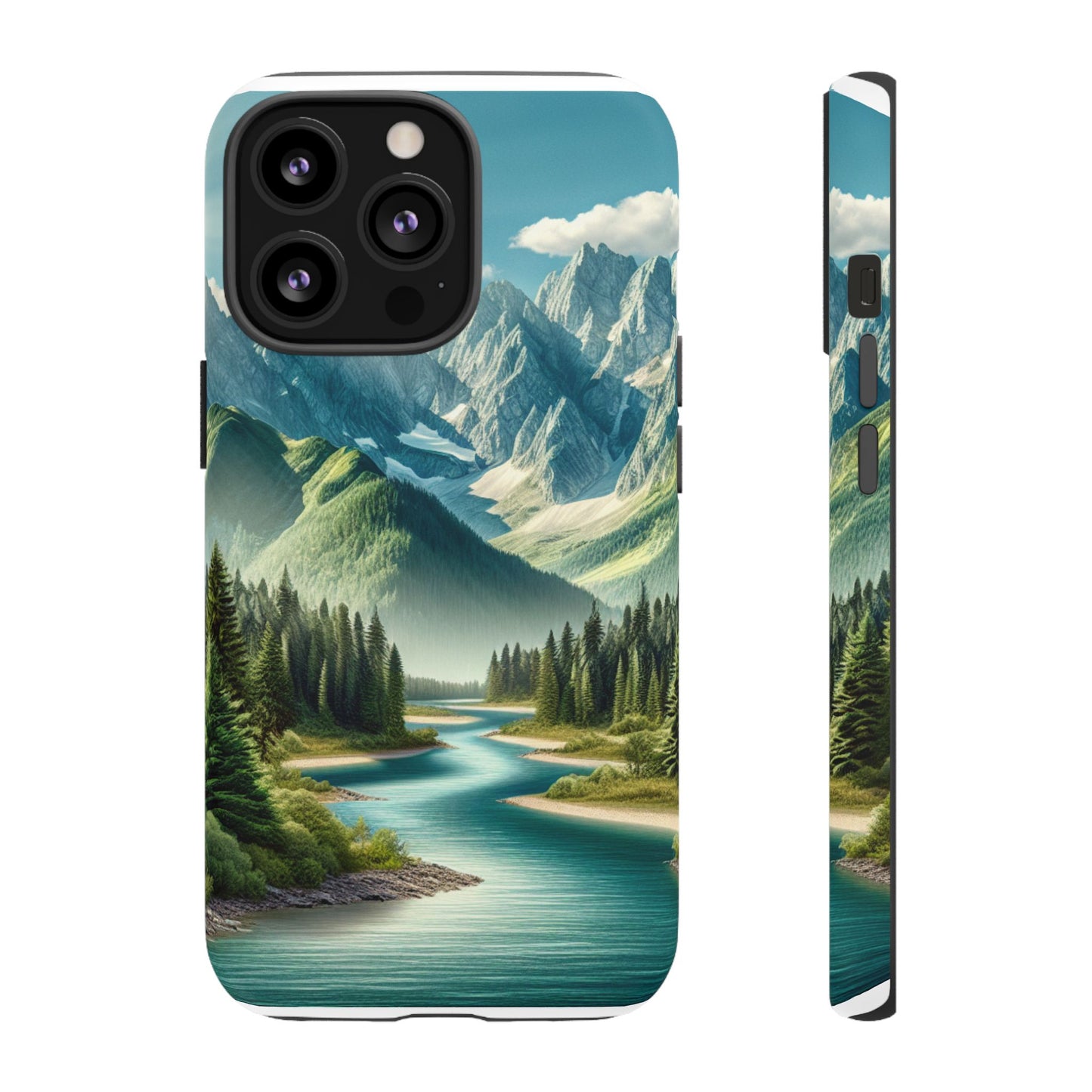 Mountain Landscape Phone Case, Tough Cases for Nature Lovers, Eco-Friendly Phone Cover, Gifts for Adventurers, Scenic Phone Accessories