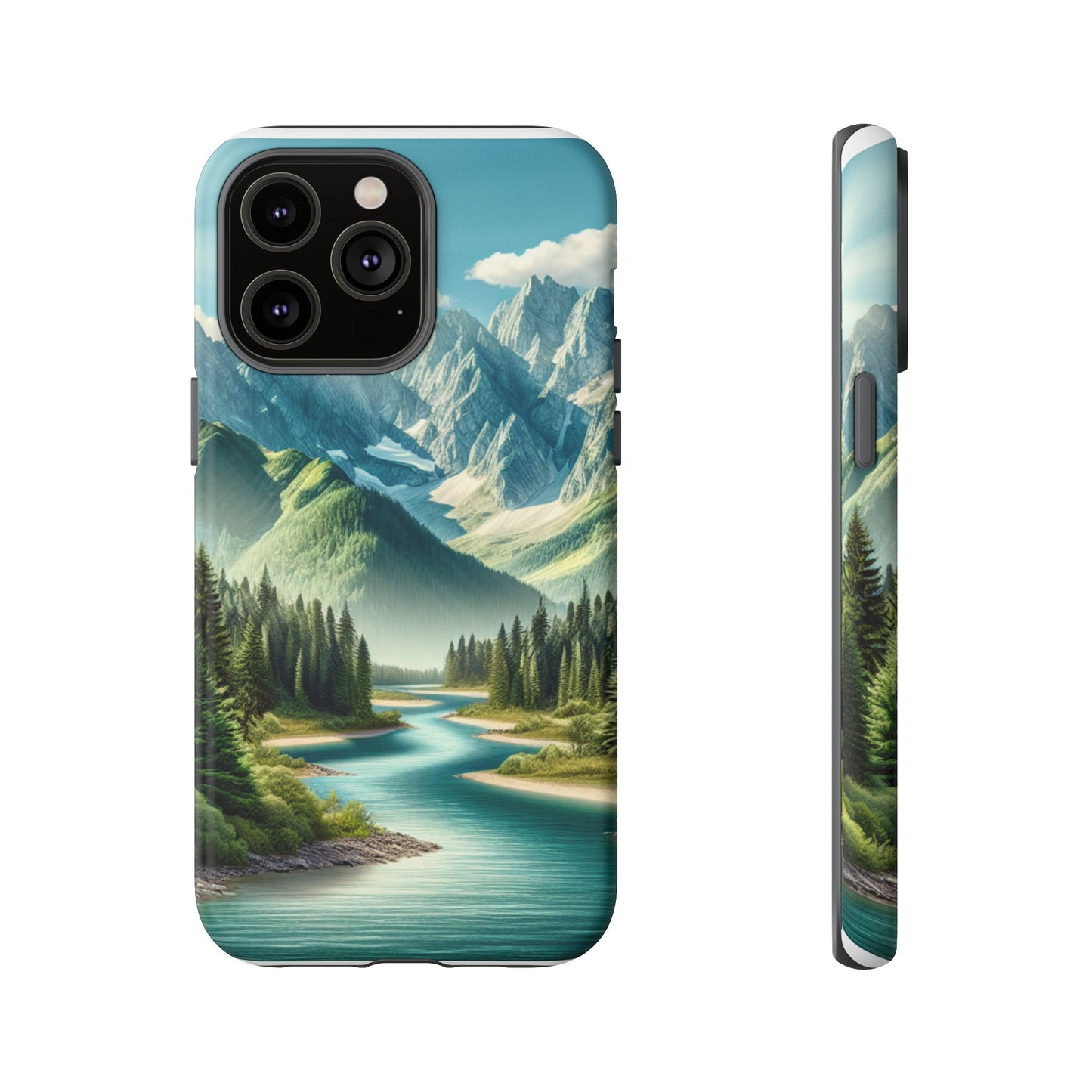 Mountain Landscape Phone Case, Tough Cases for Nature Lovers, Eco-Friendly Phone Cover, Gifts for Adventurers, Scenic Phone Accessories