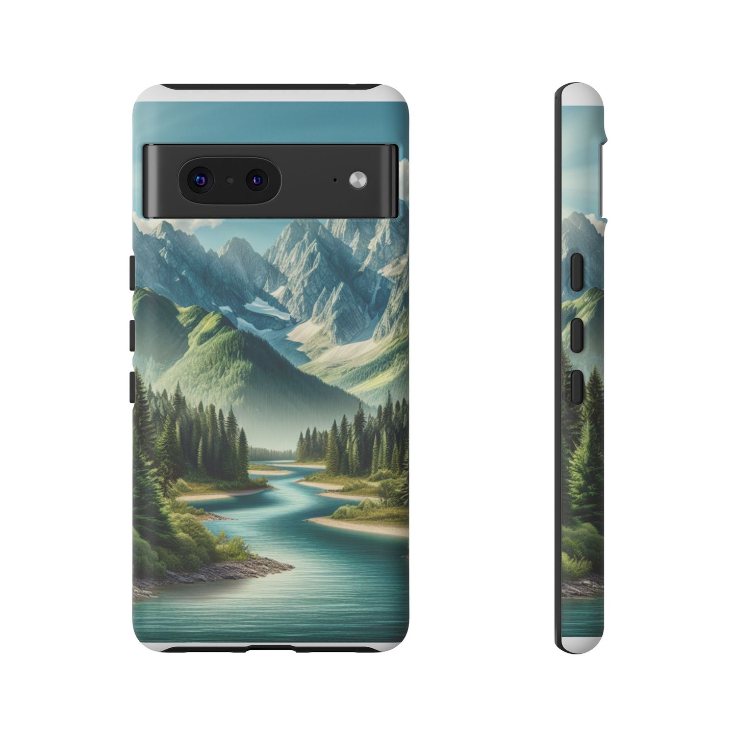 Mountain Landscape Phone Case, Tough Cases for Nature Lovers, Eco-Friendly Phone Cover, Gifts for Adventurers, Scenic Phone Accessories
