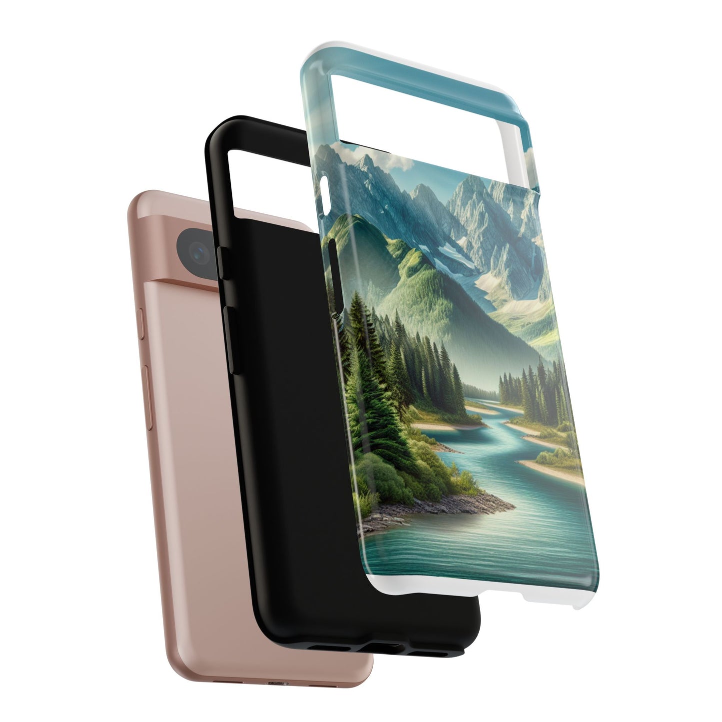 Mountain Landscape Phone Case, Tough Cases for Nature Lovers, Eco-Friendly Phone Cover, Gifts for Adventurers, Scenic Phone Accessories