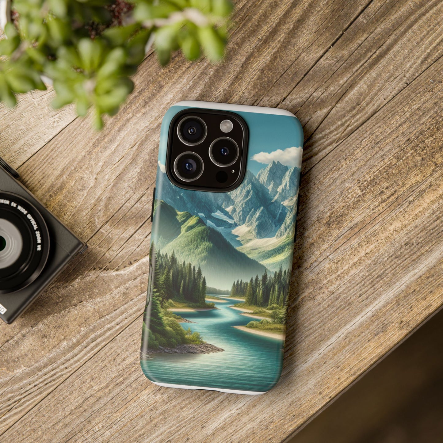 Mountain Landscape Phone Case, Tough Cases for Nature Lovers, Eco-Friendly Phone Cover, Gifts for Adventurers, Scenic Phone Accessories