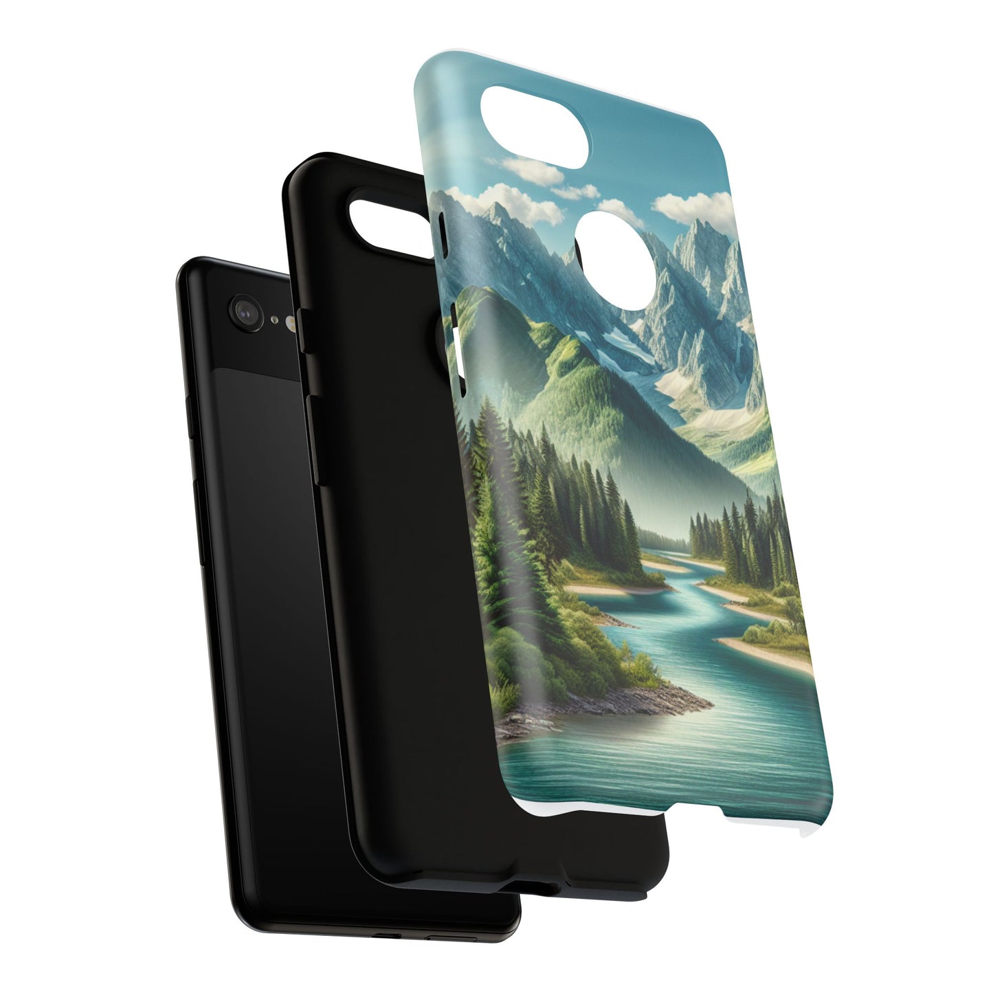 Mountain Landscape Phone Case, Tough Cases for Nature Lovers, Eco-Friendly Phone Cover, Gifts for Adventurers, Scenic Phone Accessories