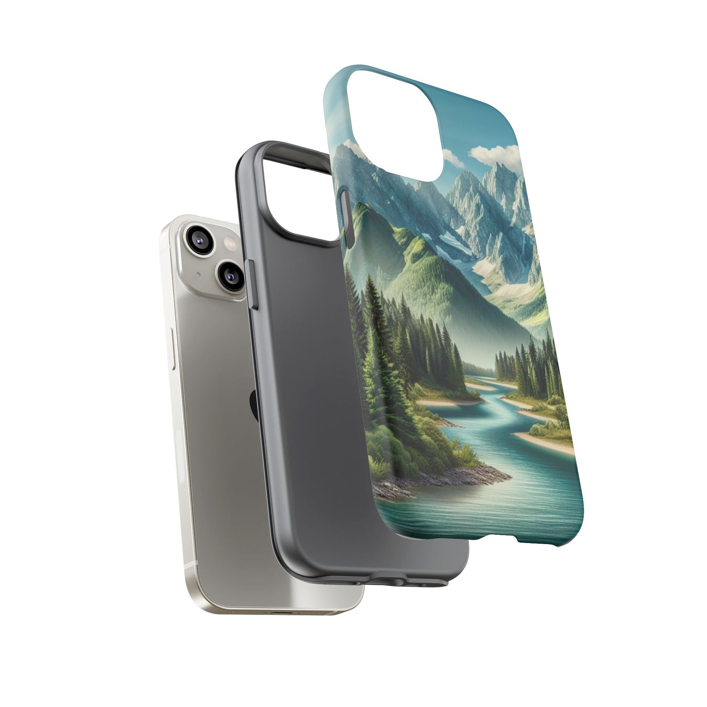 Mountain Landscape Phone Case, Tough Cases for Nature Lovers, Eco-Friendly Phone Cover, Gifts for Adventurers, Scenic Phone Accessories