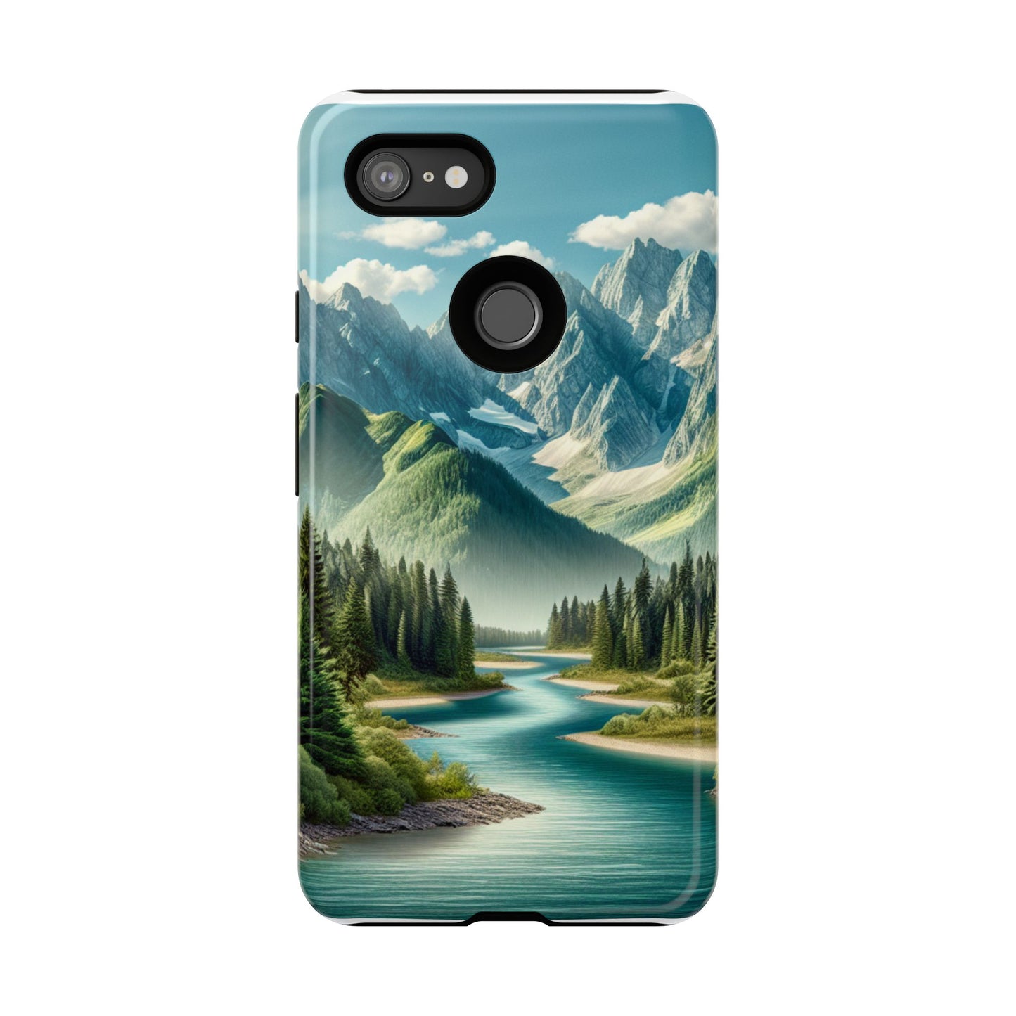 Mountain Landscape Phone Case, Tough Cases for Nature Lovers, Eco-Friendly Phone Cover, Gifts for Adventurers, Scenic Phone Accessories