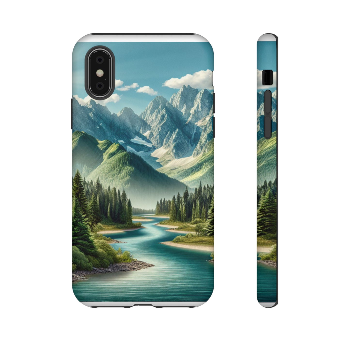 Mountain Landscape Phone Case, Tough Cases for Nature Lovers, Eco-Friendly Phone Cover, Gifts for Adventurers, Scenic Phone Accessories