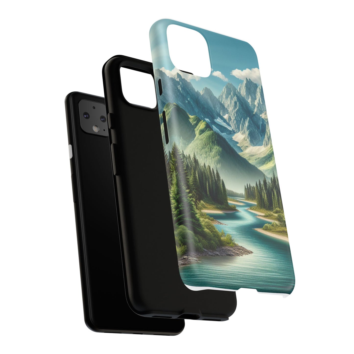 Mountain Landscape Phone Case, Tough Cases for Nature Lovers, Eco-Friendly Phone Cover, Gifts for Adventurers, Scenic Phone Accessories