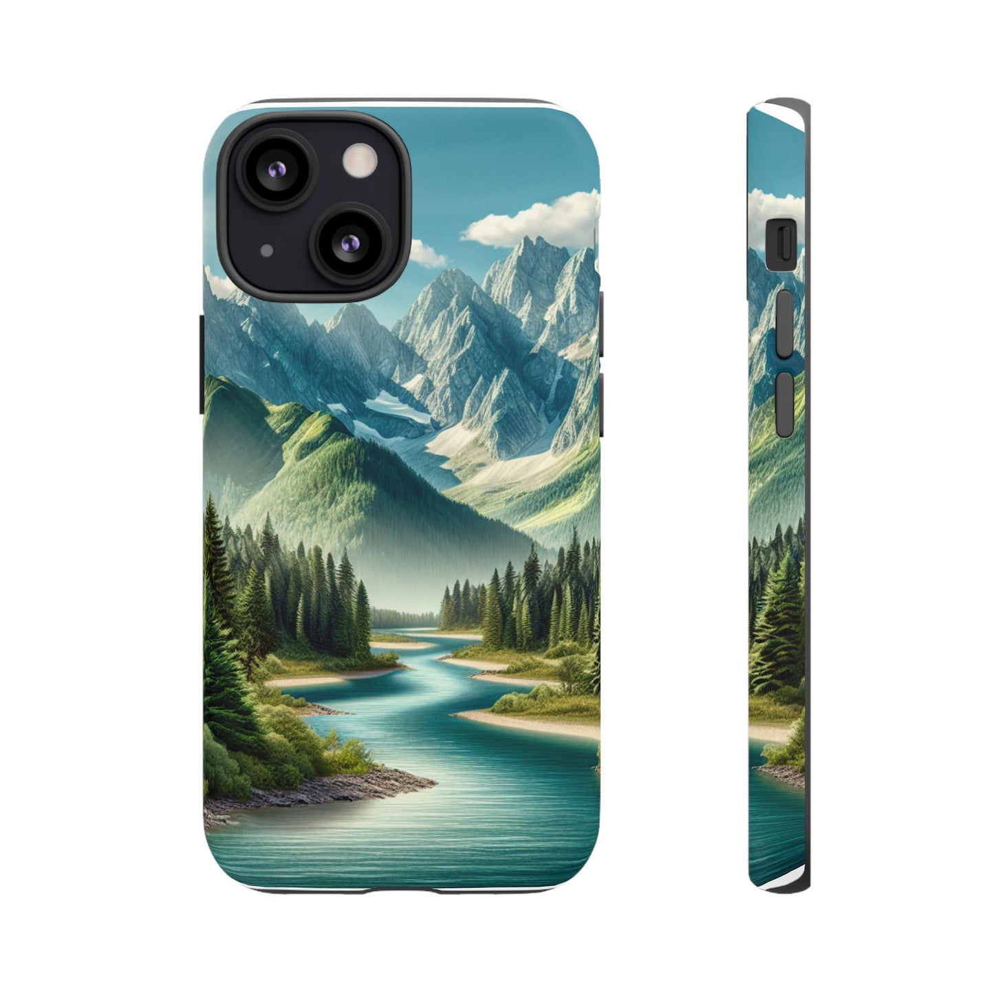 Mountain Landscape Phone Case, Tough Cases for Nature Lovers, Eco-Friendly Phone Cover, Gifts for Adventurers, Scenic Phone Accessories