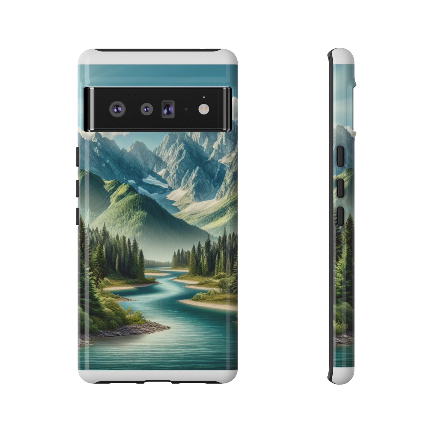Mountain Landscape Phone Case, Tough Cases for Nature Lovers, Eco-Friendly Phone Cover, Gifts for Adventurers, Scenic Phone Accessories