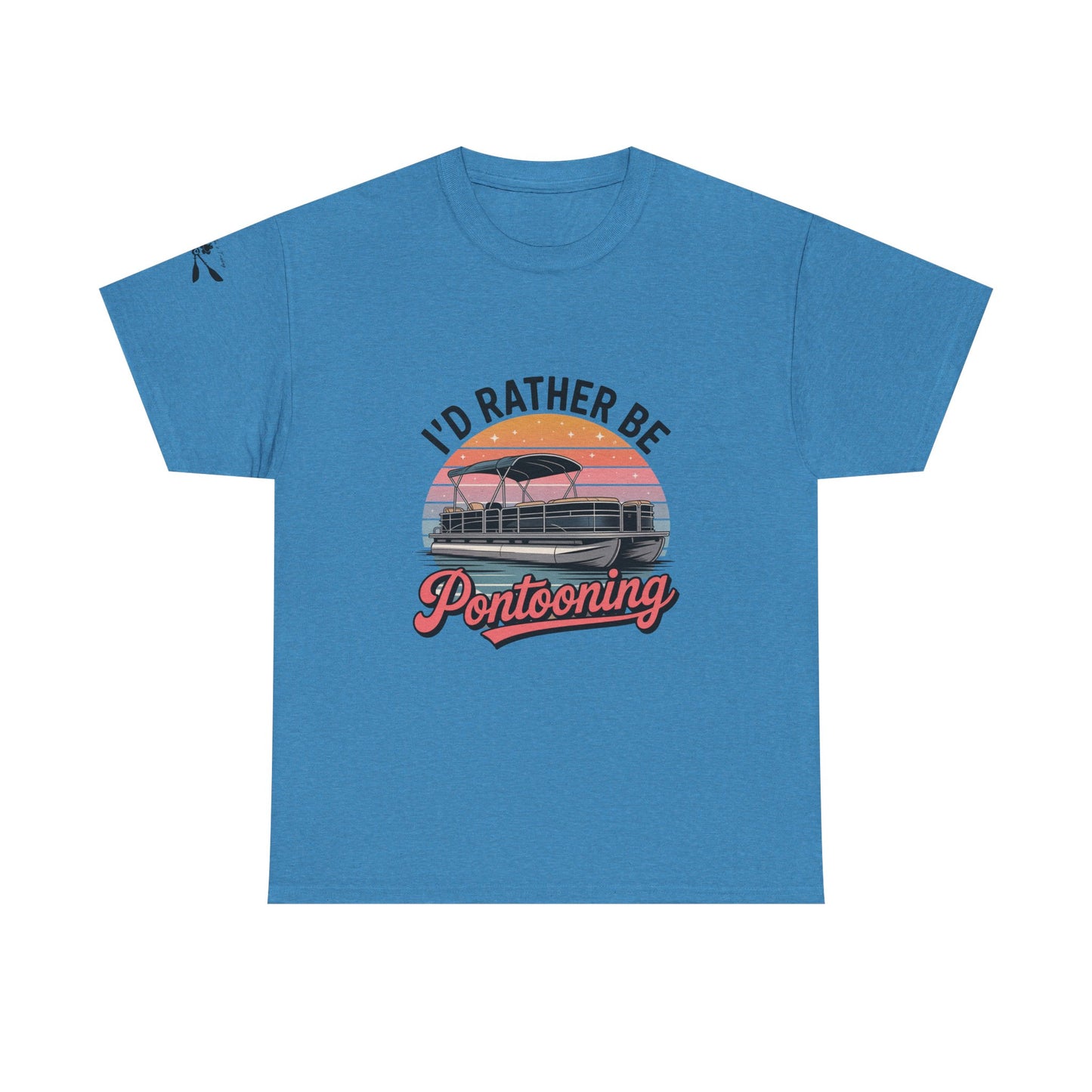 I'd rather be Pontooning t-shirt