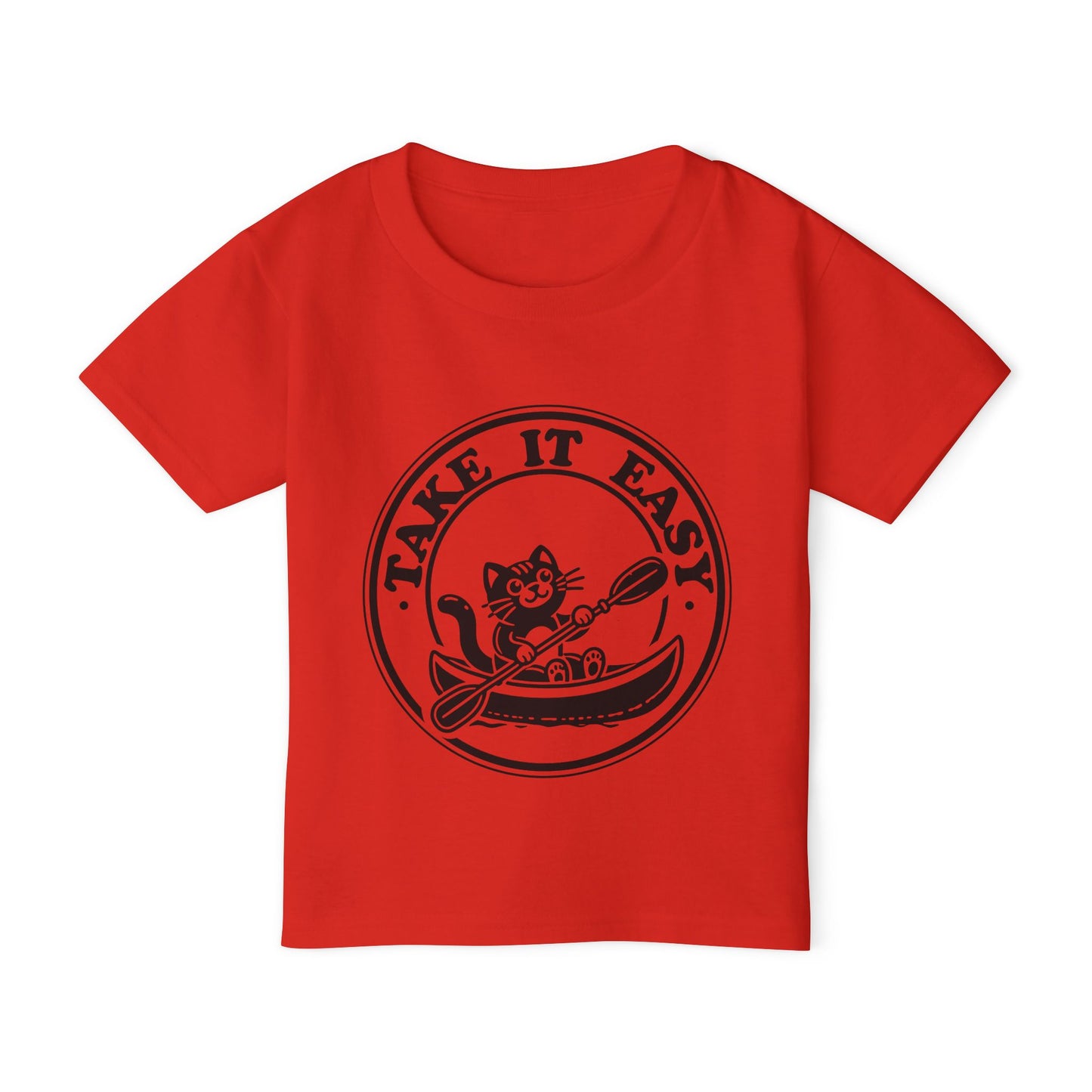 Playful Kayaking Cat Toddler T-shirt