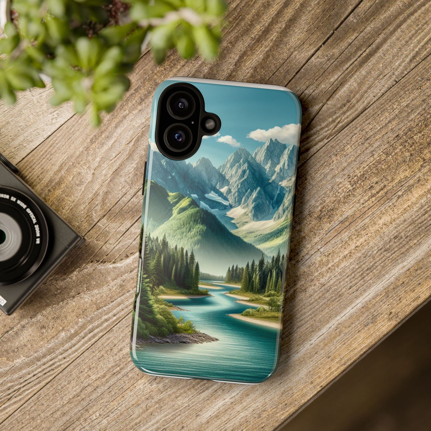 Mountain Landscape Phone Case, Tough Cases for Nature Lovers, Eco-Friendly Phone Cover, Gifts for Adventurers, Scenic Phone Accessories