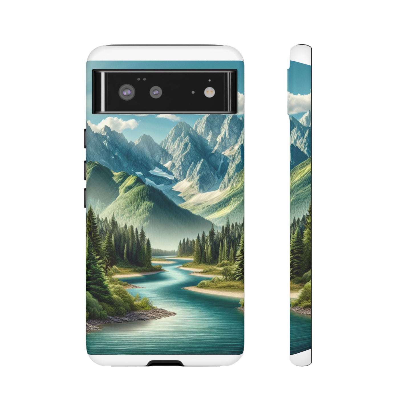 Mountain Landscape Phone Case, Tough Cases for Nature Lovers, Eco-Friendly Phone Cover, Gifts for Adventurers, Scenic Phone Accessories