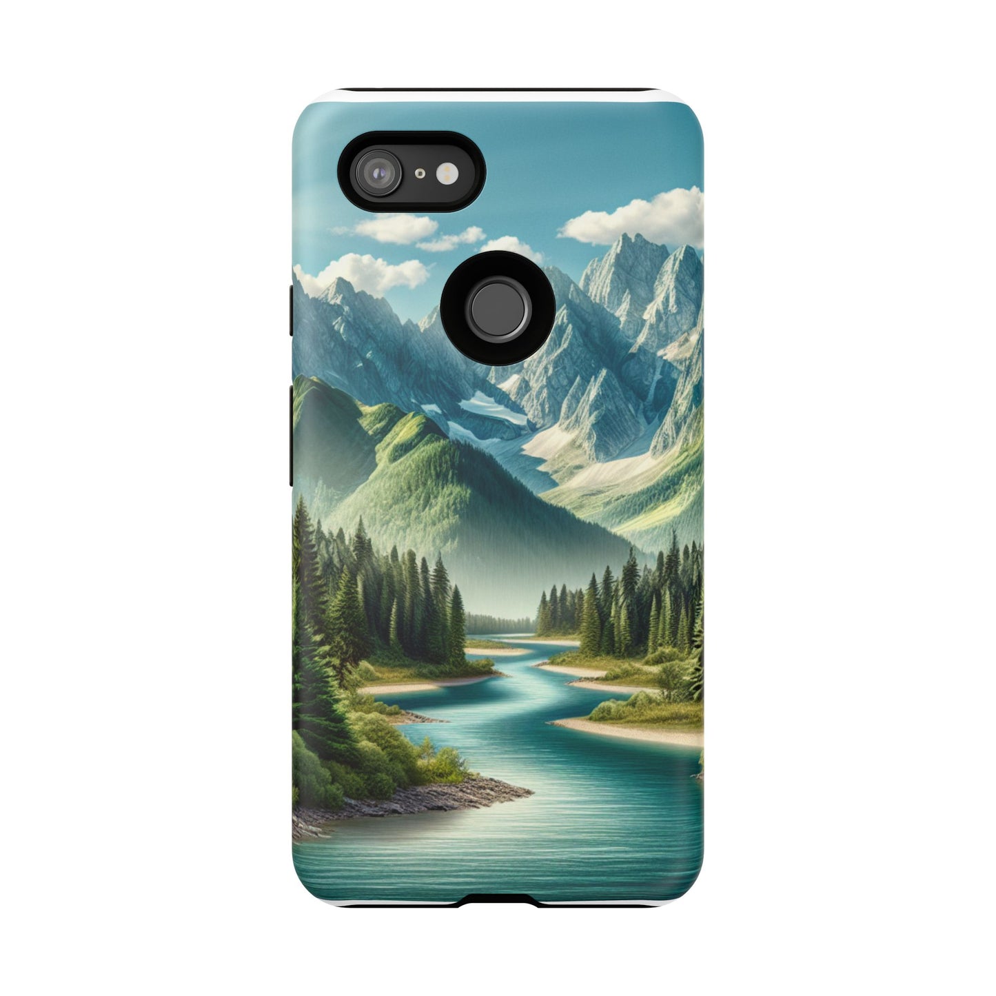 Mountain Landscape Phone Case, Tough Cases for Nature Lovers, Eco-Friendly Phone Cover, Gifts for Adventurers, Scenic Phone Accessories