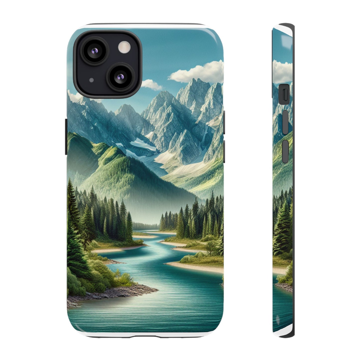 Mountain Landscape Phone Case, Tough Cases for Nature Lovers, Eco-Friendly Phone Cover, Gifts for Adventurers, Scenic Phone Accessories