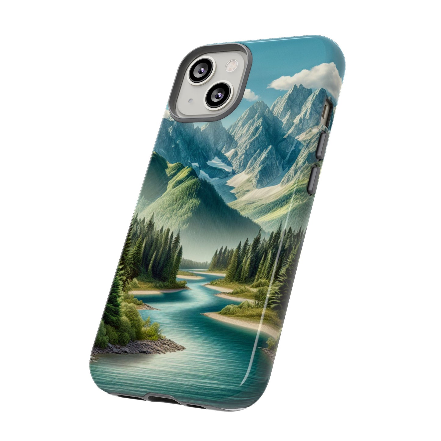 Mountain Landscape Phone Case, Tough Cases for Nature Lovers, Eco-Friendly Phone Cover, Gifts for Adventurers, Scenic Phone Accessories