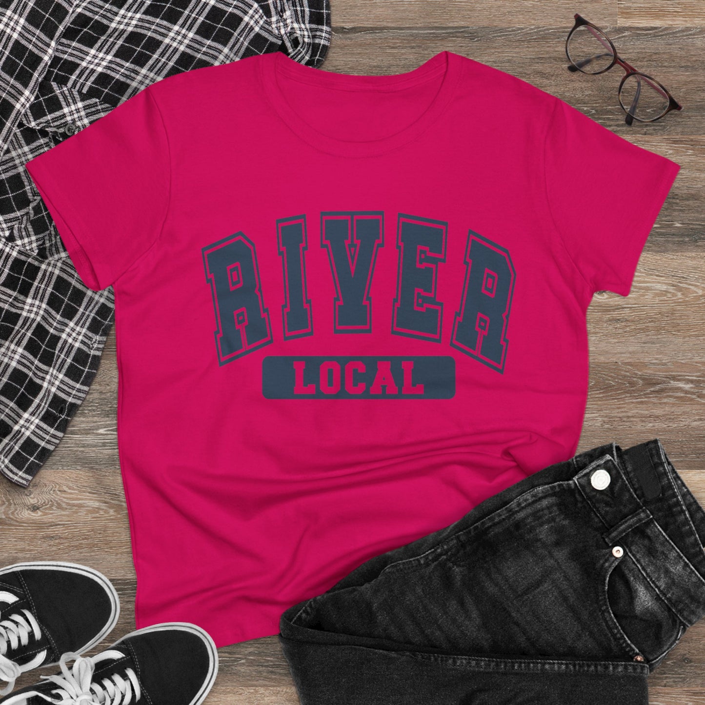 River Local Women's Tee - Casual Cotton Shirt, Gift for Friends, Summer Outfit, Travel Tee, Weekend Vibes