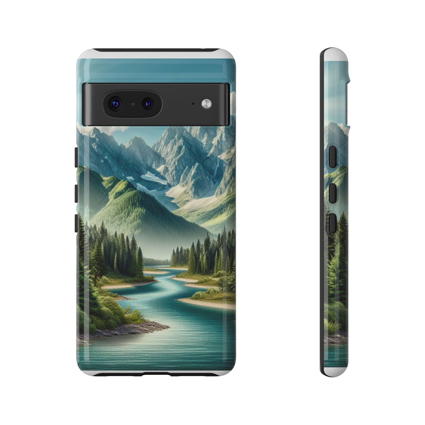 Mountain Landscape Phone Case, Tough Cases for Nature Lovers, Eco-Friendly Phone Cover, Gifts for Adventurers, Scenic Phone Accessories