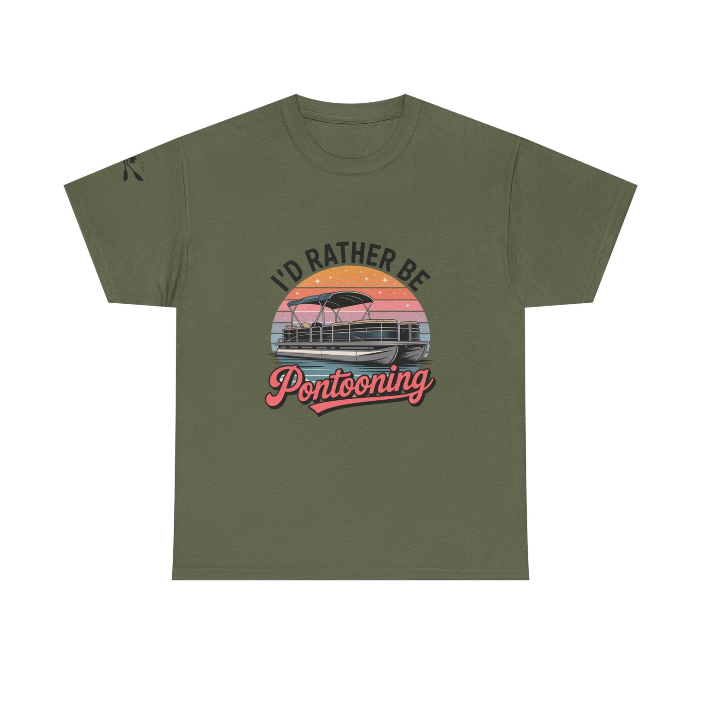 I'd rather be Pontooning t-shirt