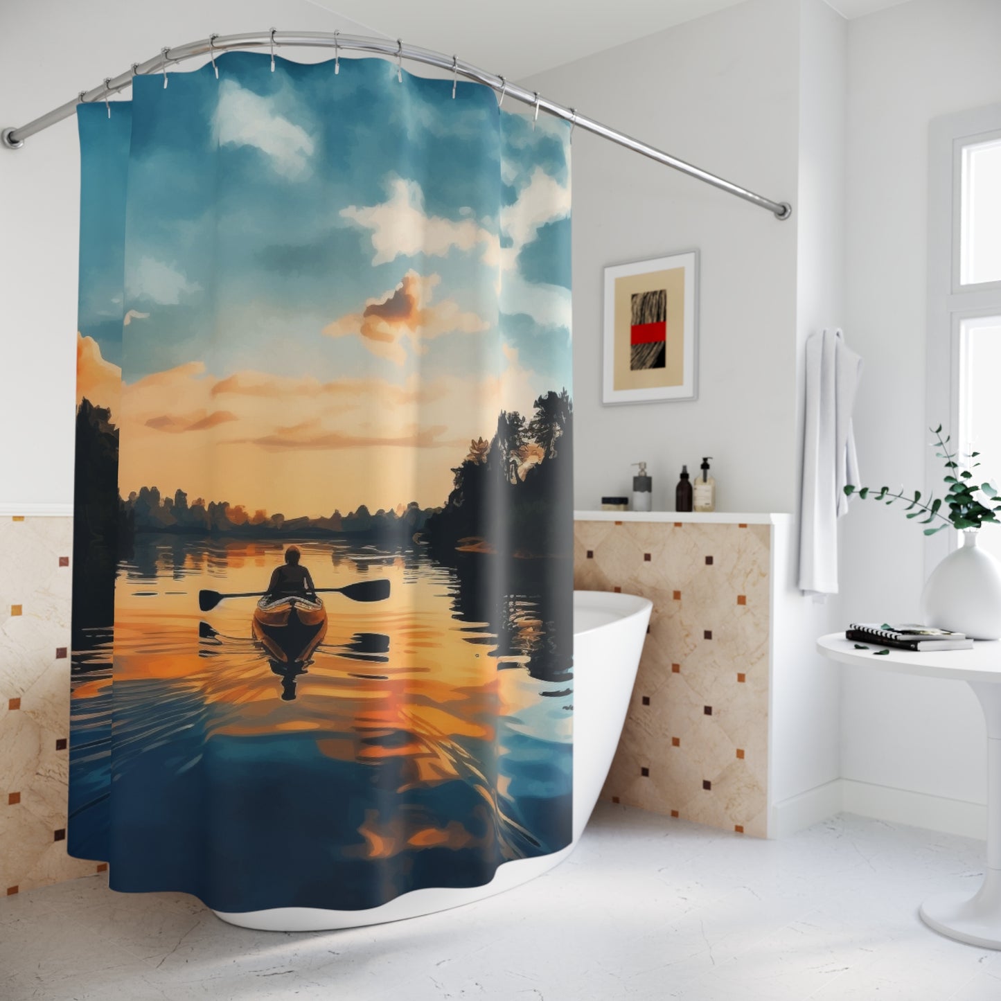Serene Sunset Shower Curtain