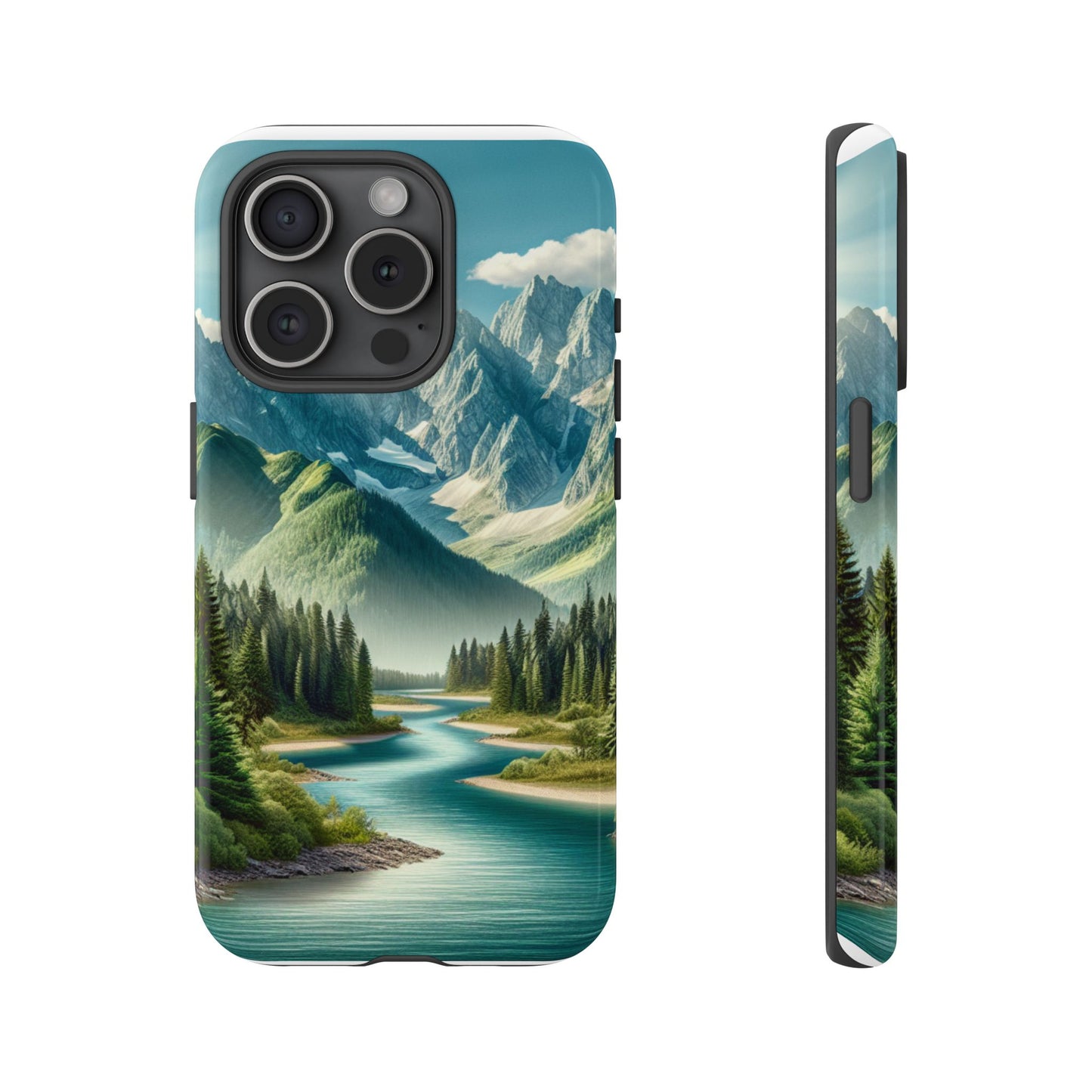 Mountain Landscape Phone Case, Tough Cases for Nature Lovers, Eco-Friendly Phone Cover, Gifts for Adventurers, Scenic Phone Accessories