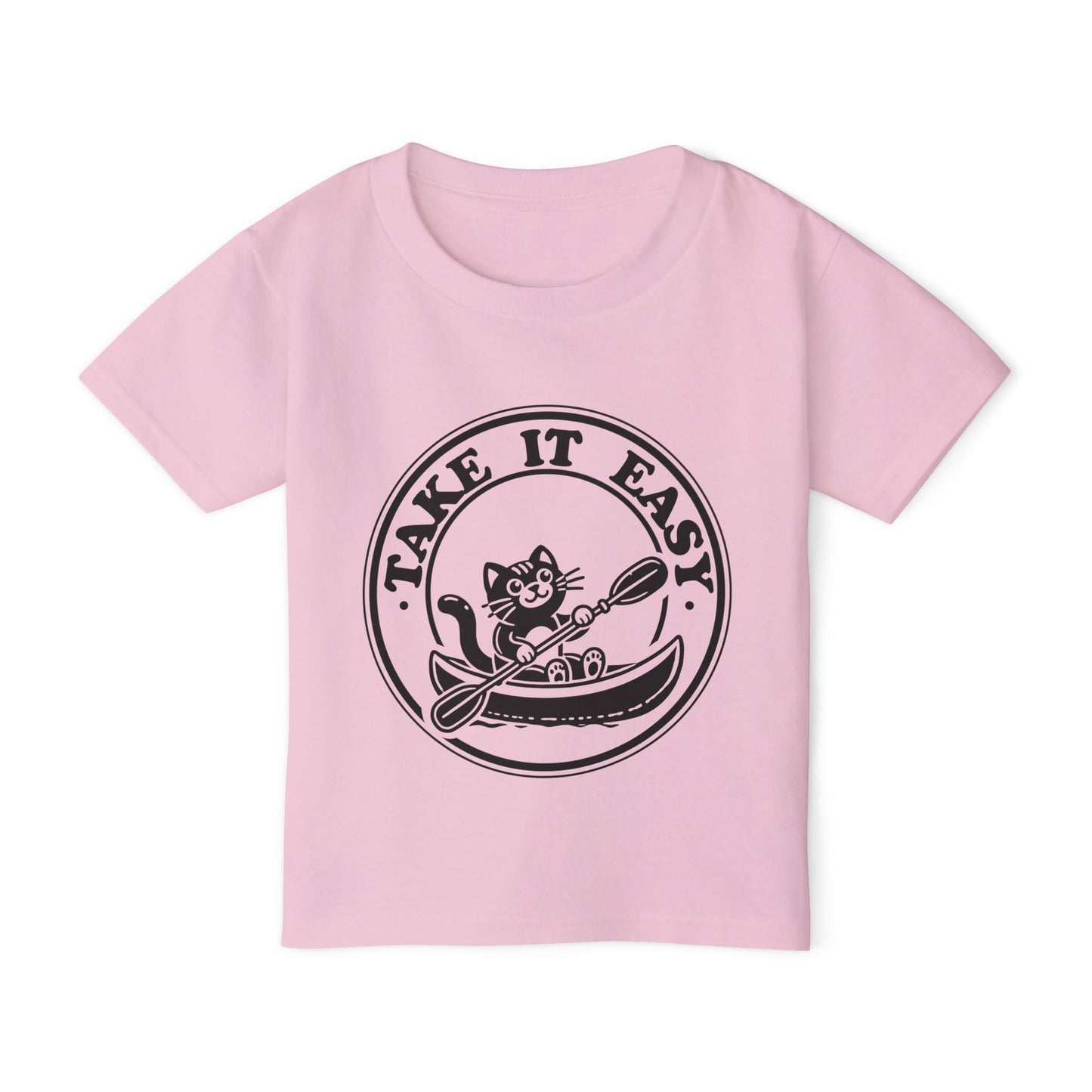 Playful Kayaking Cat Toddler T-shirt