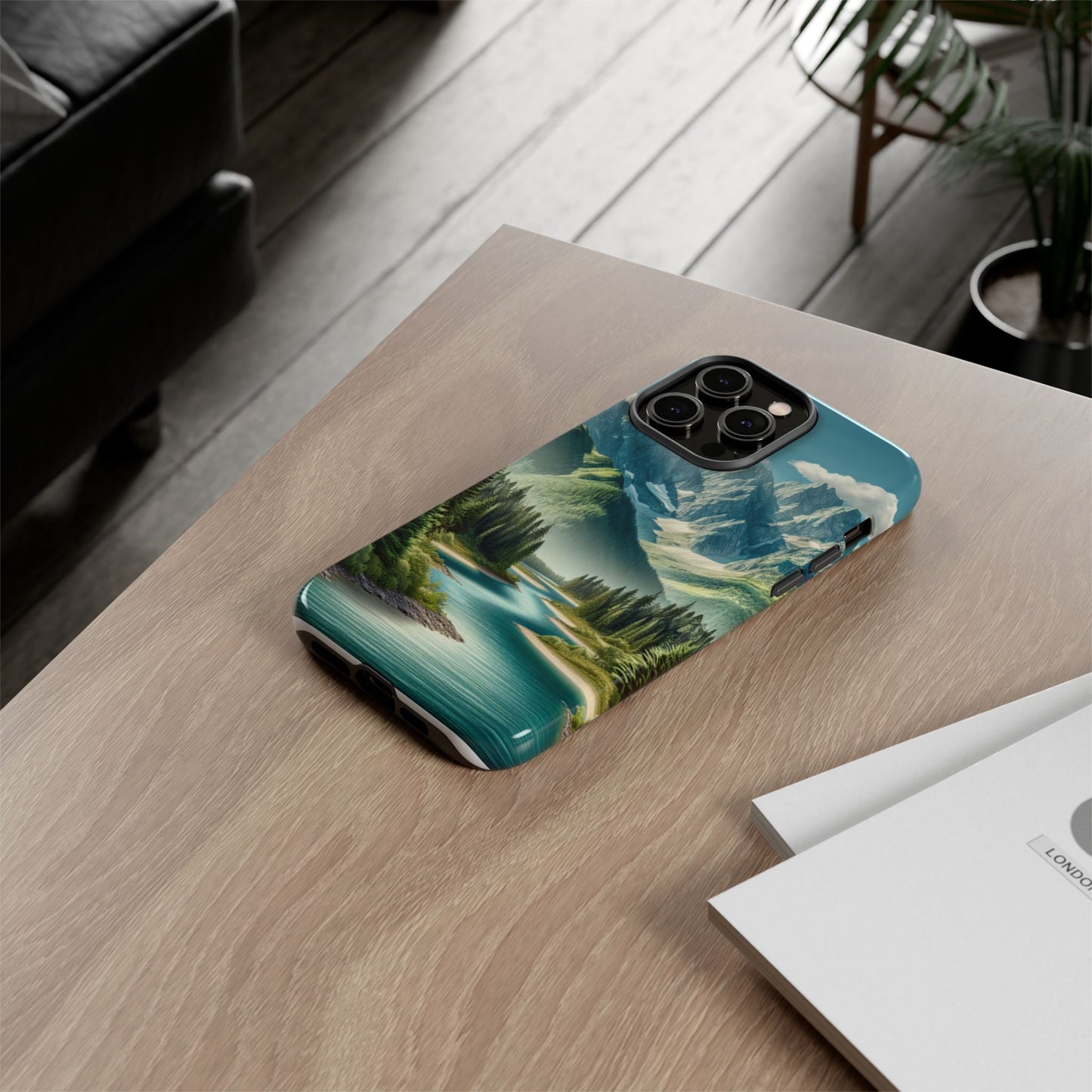 Mountain Landscape Phone Case, Tough Cases for Nature Lovers, Eco-Friendly Phone Cover, Gifts for Adventurers, Scenic Phone Accessories
