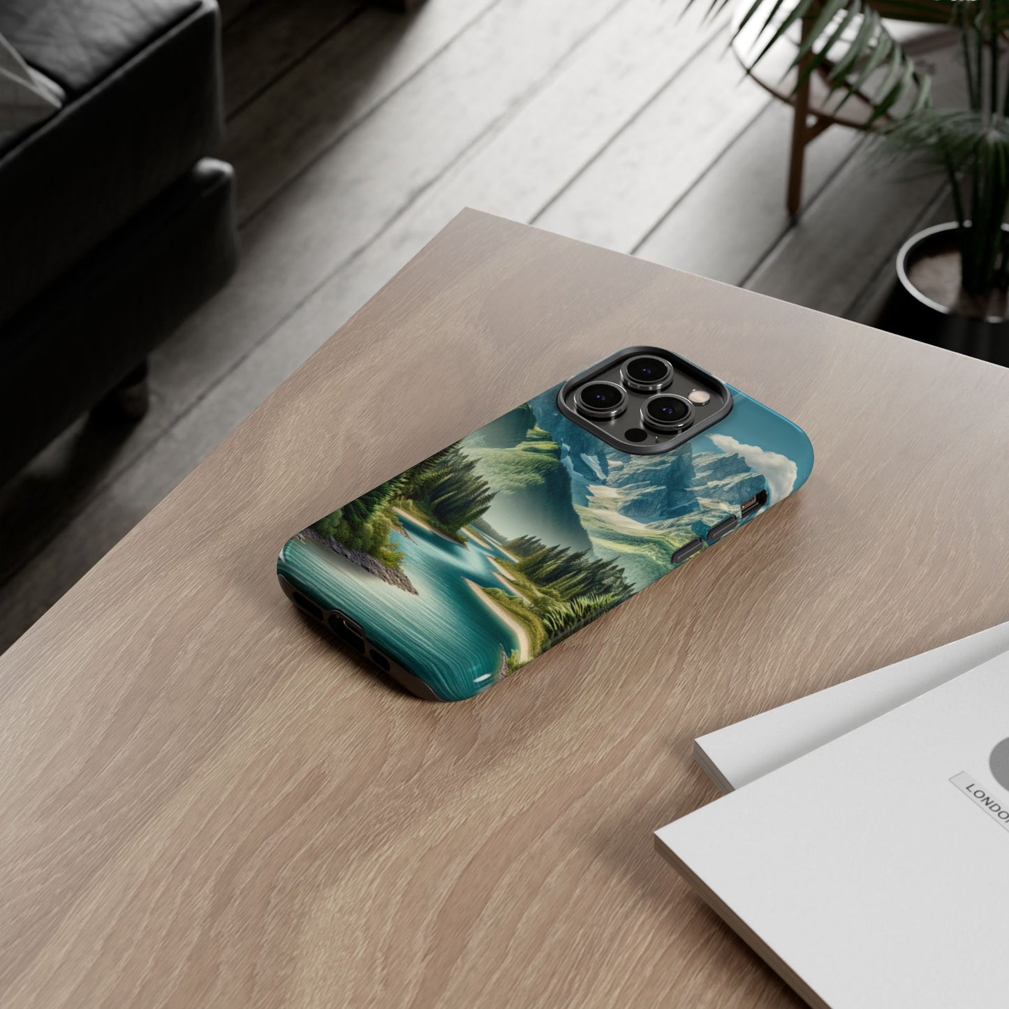 Mountain Landscape Phone Case, Tough Cases for Nature Lovers, Eco-Friendly Phone Cover, Gifts for Adventurers, Scenic Phone Accessories