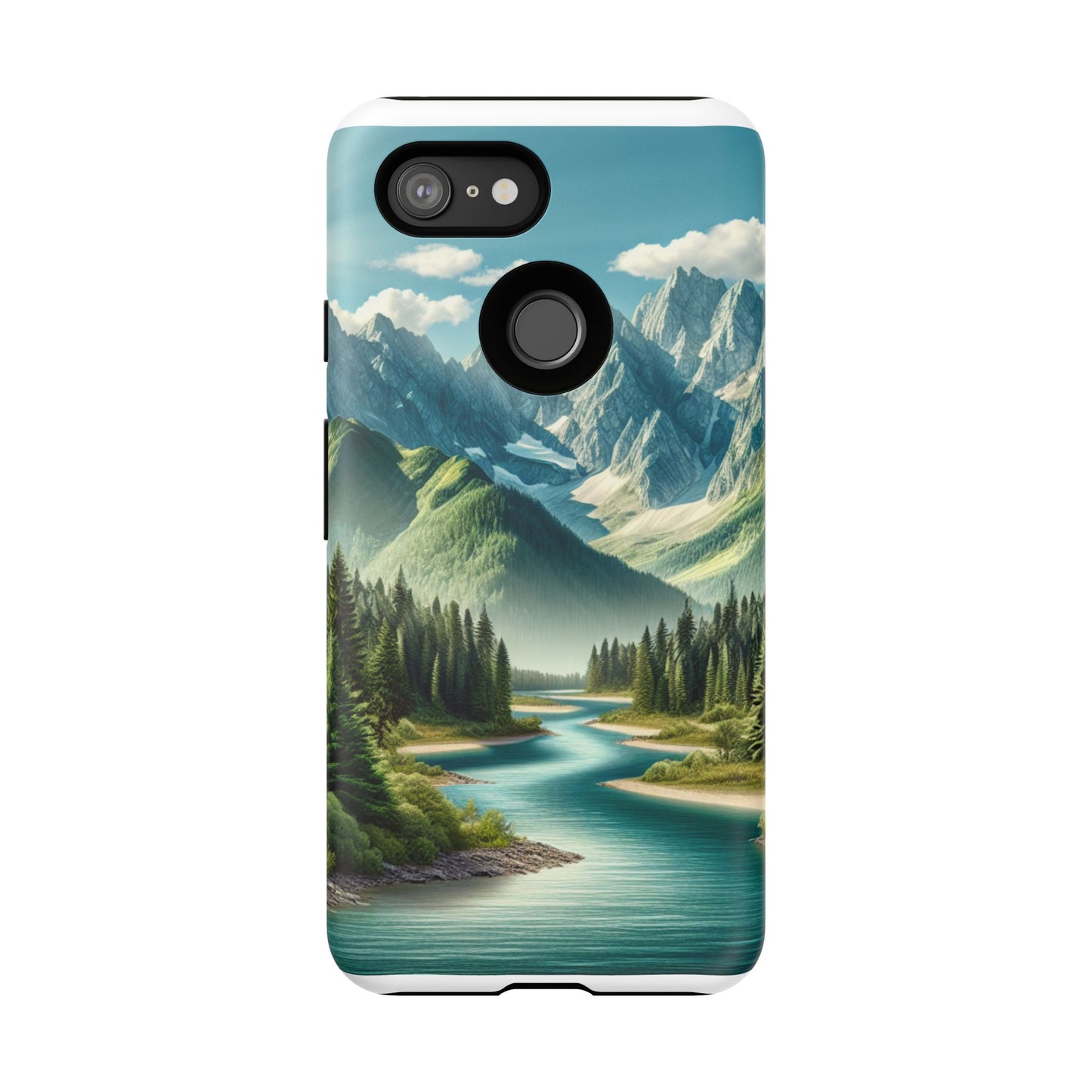 Mountain Landscape Phone Case, Tough Cases for Nature Lovers, Eco-Friendly Phone Cover, Gifts for Adventurers, Scenic Phone Accessories