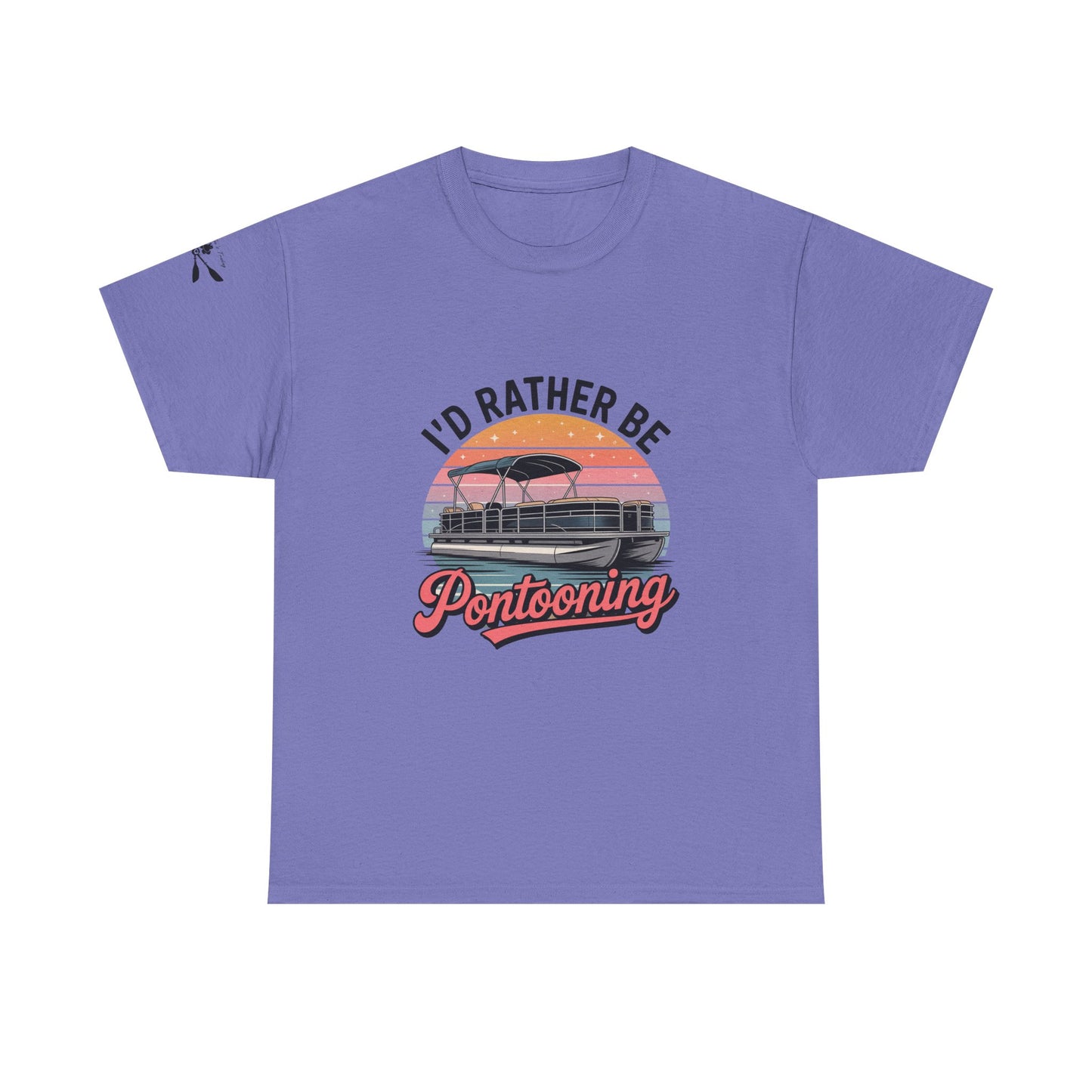 I'd rather be Pontooning t-shirt