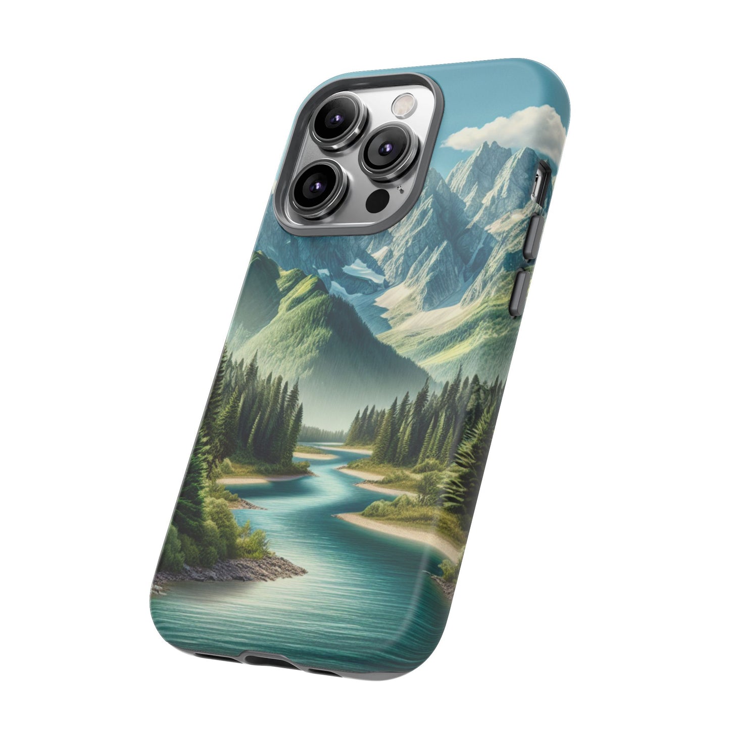Mountain Landscape Phone Case, Tough Cases for Nature Lovers, Eco-Friendly Phone Cover, Gifts for Adventurers, Scenic Phone Accessories