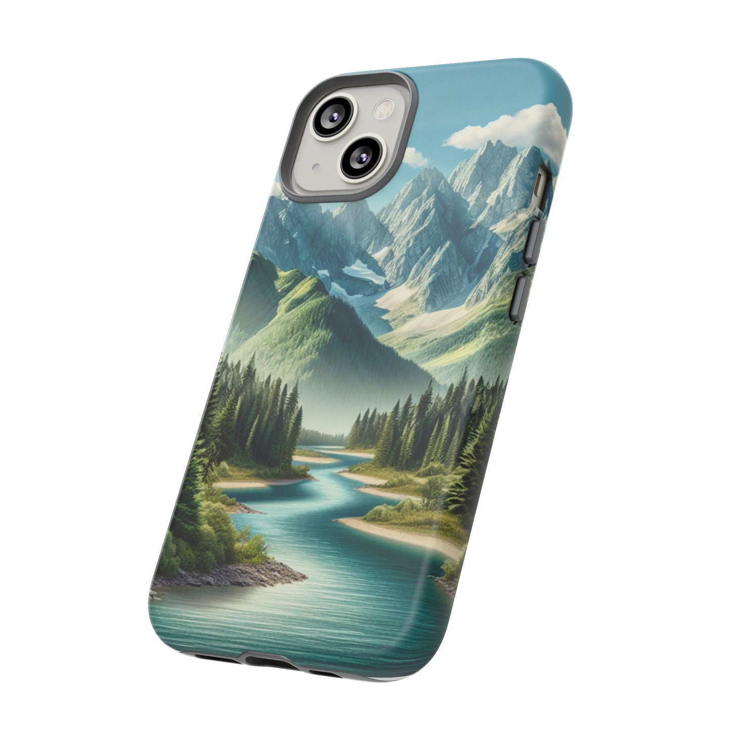 Mountain Landscape Phone Case, Tough Cases for Nature Lovers, Eco-Friendly Phone Cover, Gifts for Adventurers, Scenic Phone Accessories