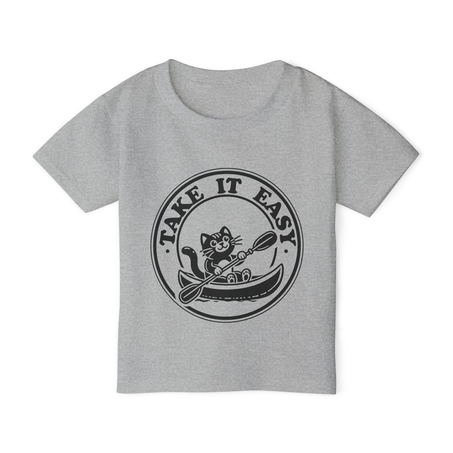Playful Kayaking Cat Toddler T-shirt