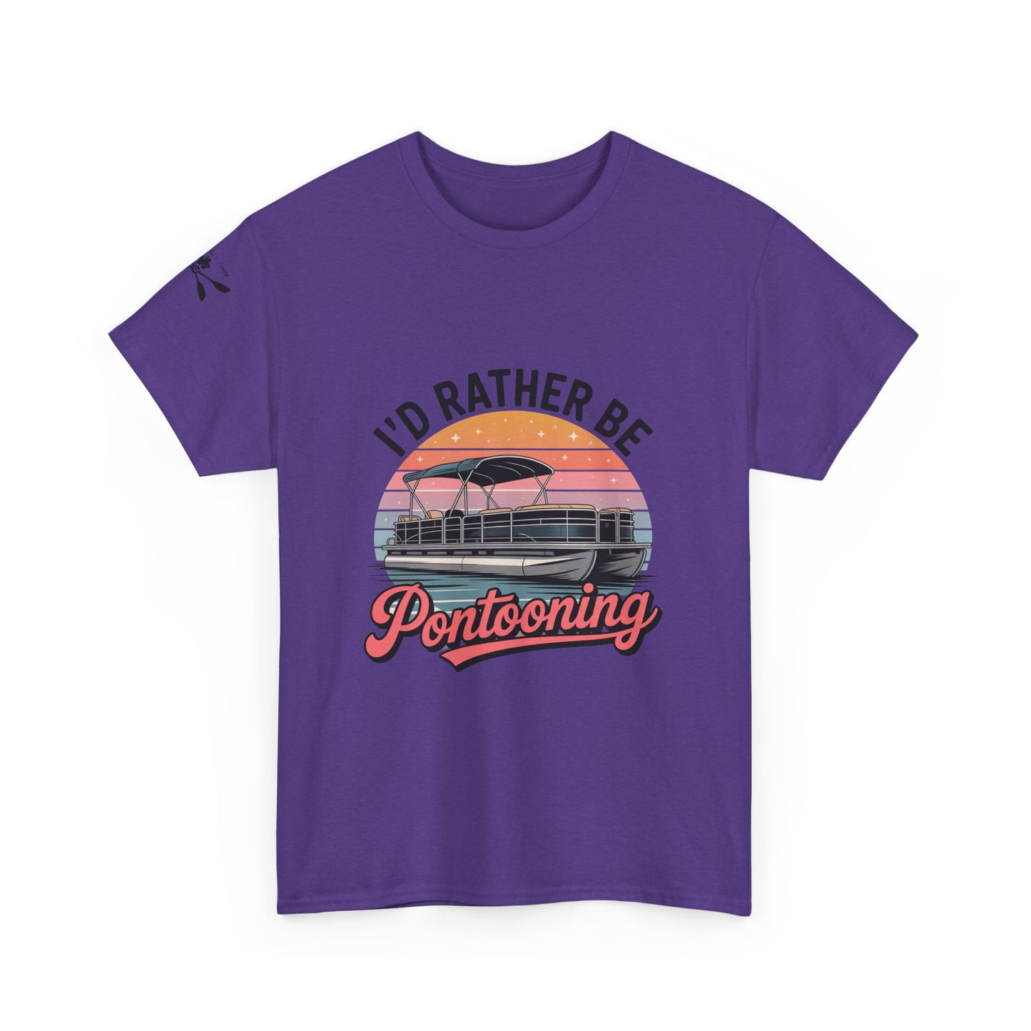 I'd rather be Pontooning t-shirt