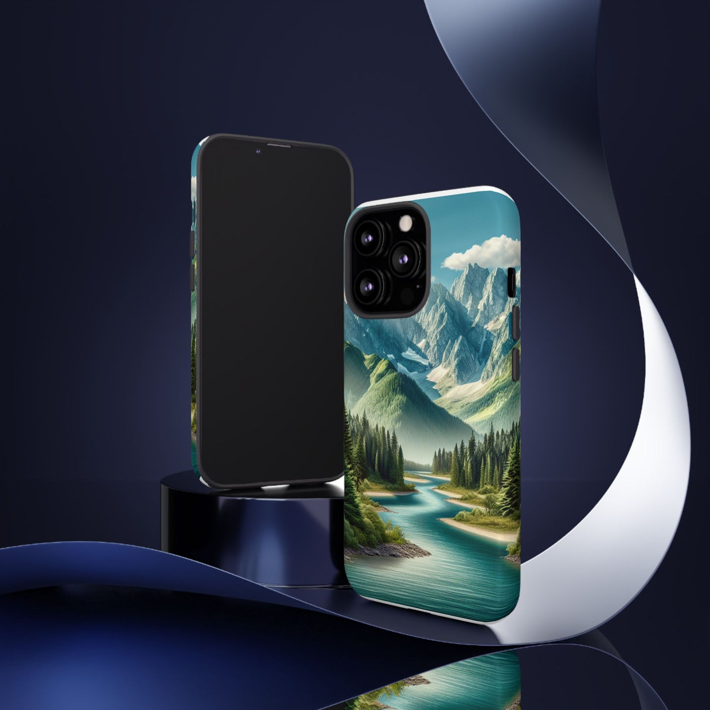 Mountain Landscape Phone Case, Tough Cases for Nature Lovers, Eco-Friendly Phone Cover, Gifts for Adventurers, Scenic Phone Accessories