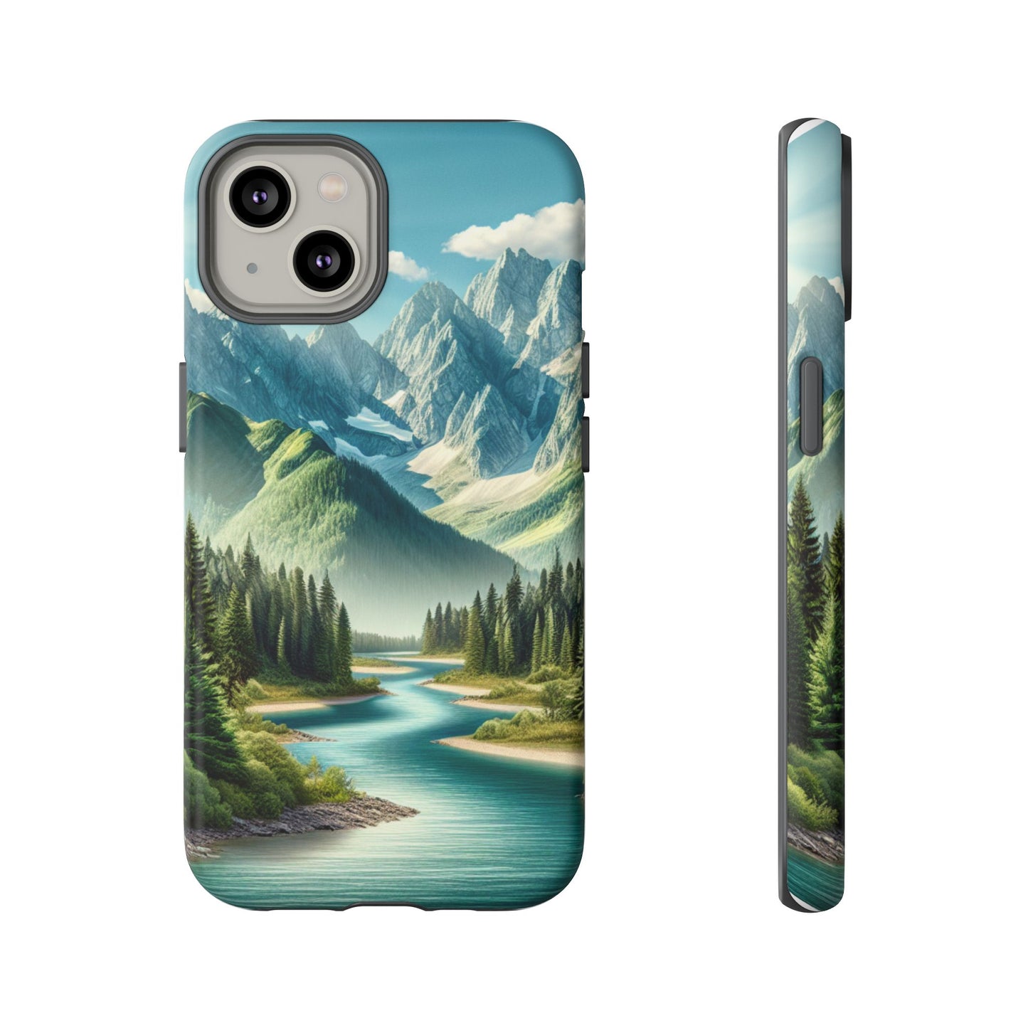 Mountain Landscape Phone Case, Tough Cases for Nature Lovers, Eco-Friendly Phone Cover, Gifts for Adventurers, Scenic Phone Accessories