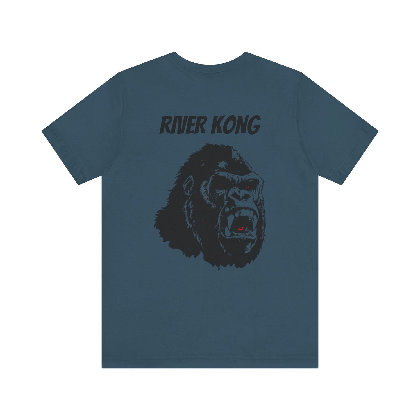 Unisex Graphic Tee - Rule the River, River Kong, Gorilla Shirt, Adventure Apparel, Gift for Nature Lovers