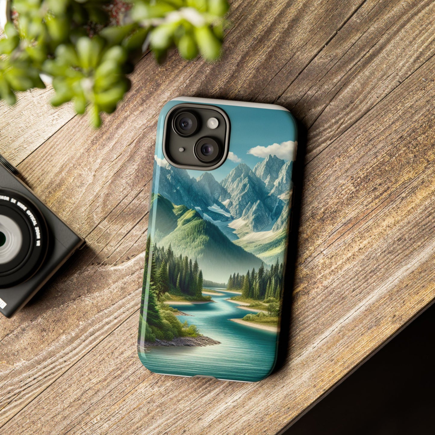 Mountain Landscape Phone Case, Tough Cases for Nature Lovers, Eco-Friendly Phone Cover, Gifts for Adventurers, Scenic Phone Accessories