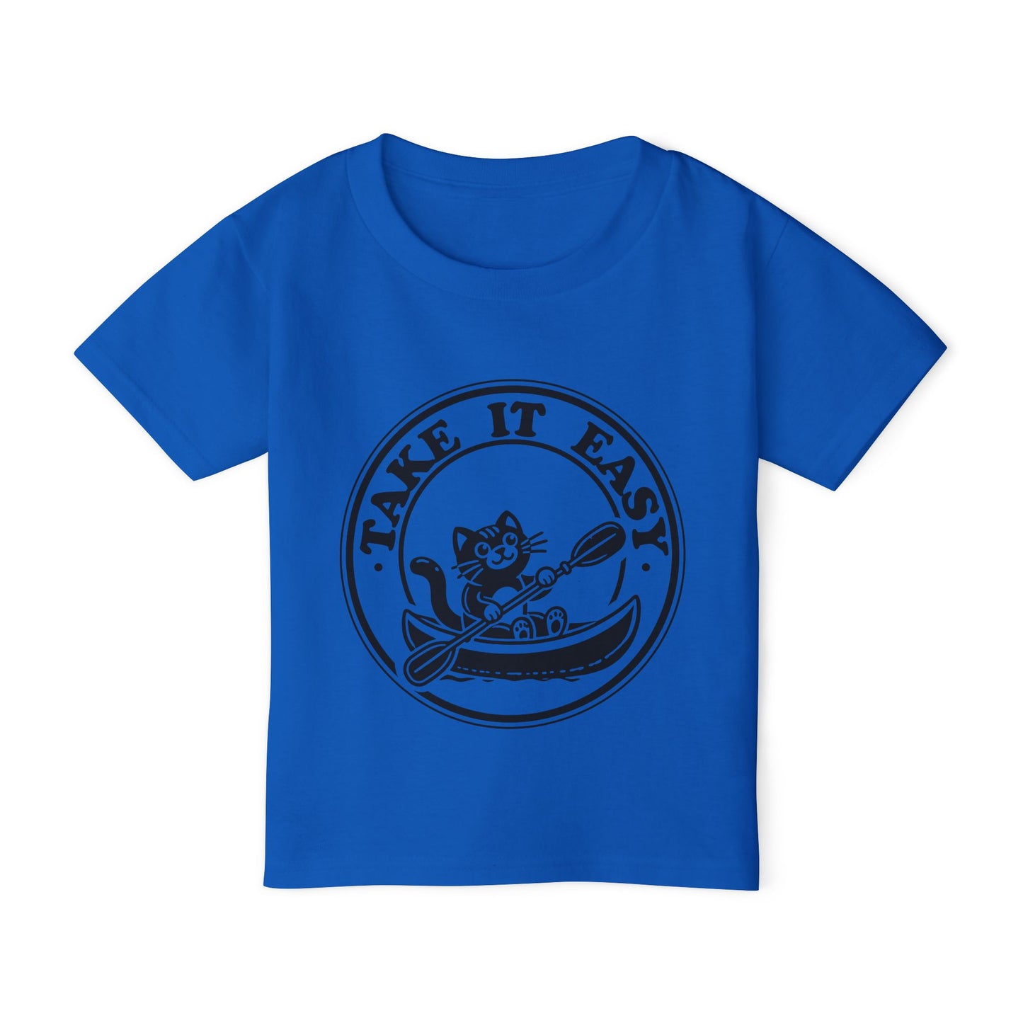 Playful Kayaking Cat Toddler T-shirt
