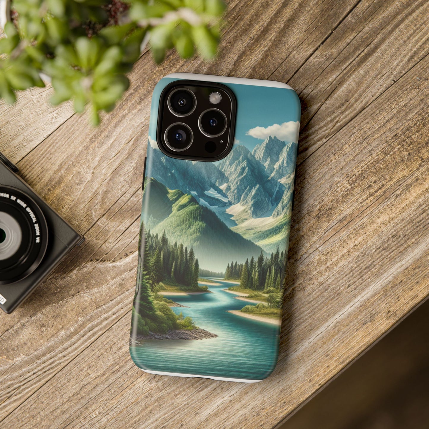 Mountain Landscape Phone Case, Tough Cases for Nature Lovers, Eco-Friendly Phone Cover, Gifts for Adventurers, Scenic Phone Accessories