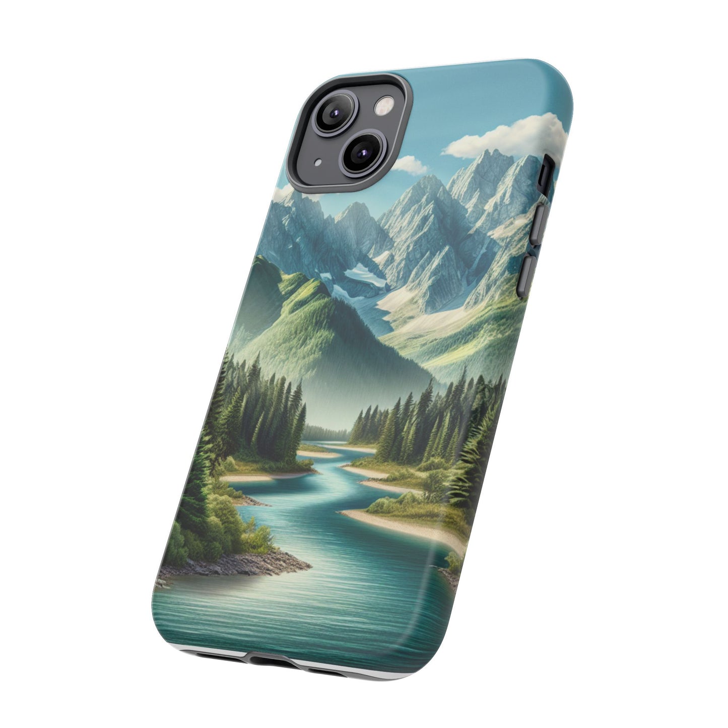 Mountain Landscape Phone Case, Tough Cases for Nature Lovers, Eco-Friendly Phone Cover, Gifts for Adventurers, Scenic Phone Accessories