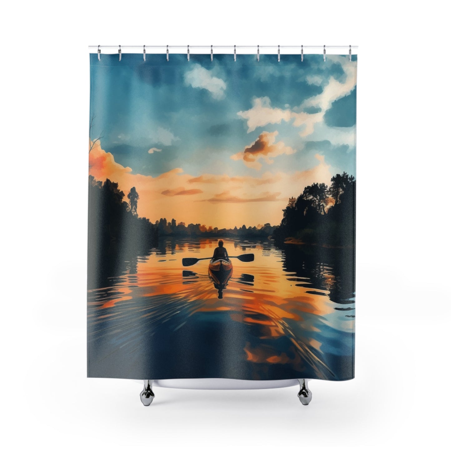Serene Sunset Shower Curtain