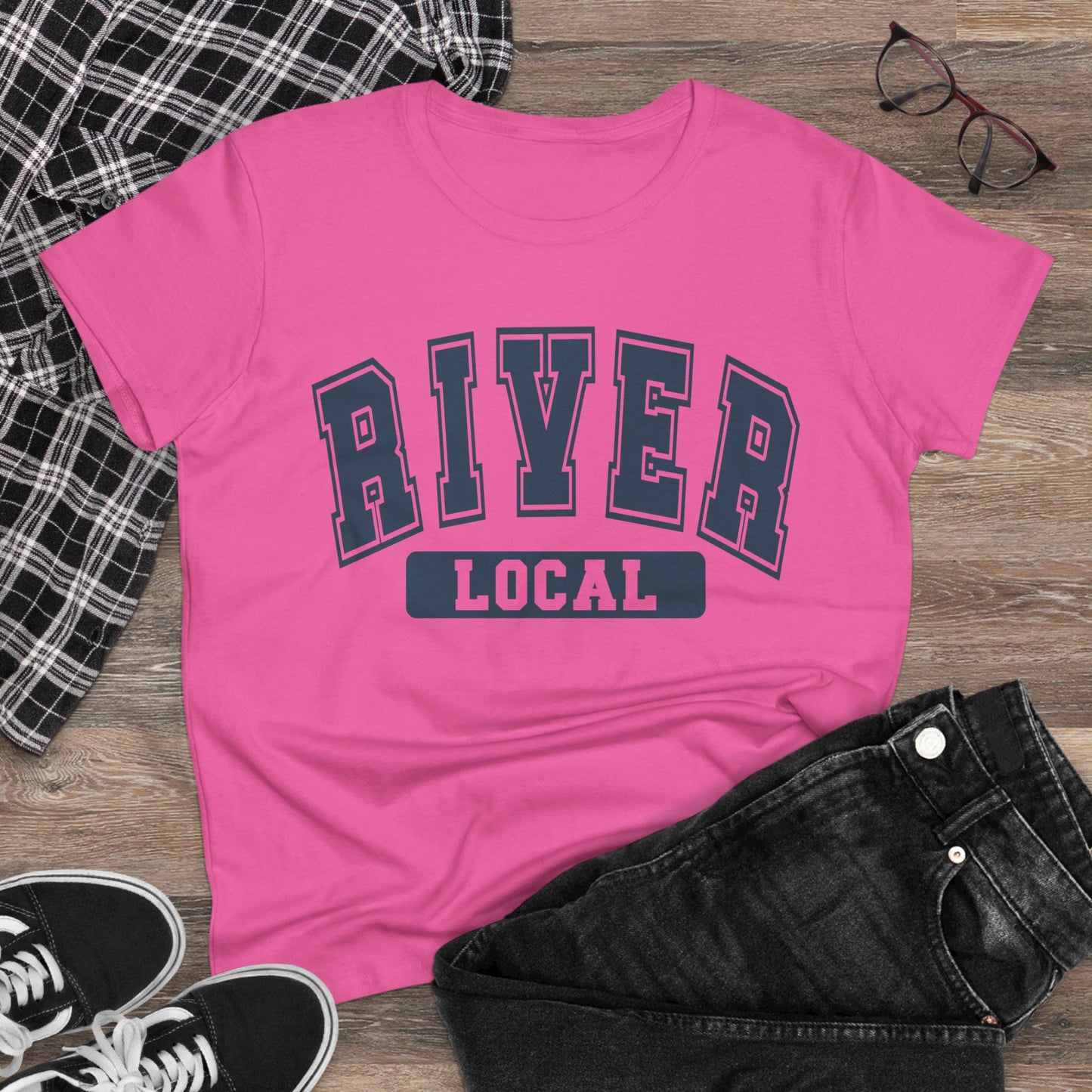 River Local Women's Tee - Casual Cotton Shirt, Gift for Friends, Summer Outfit, Travel Tee, Weekend Vibes