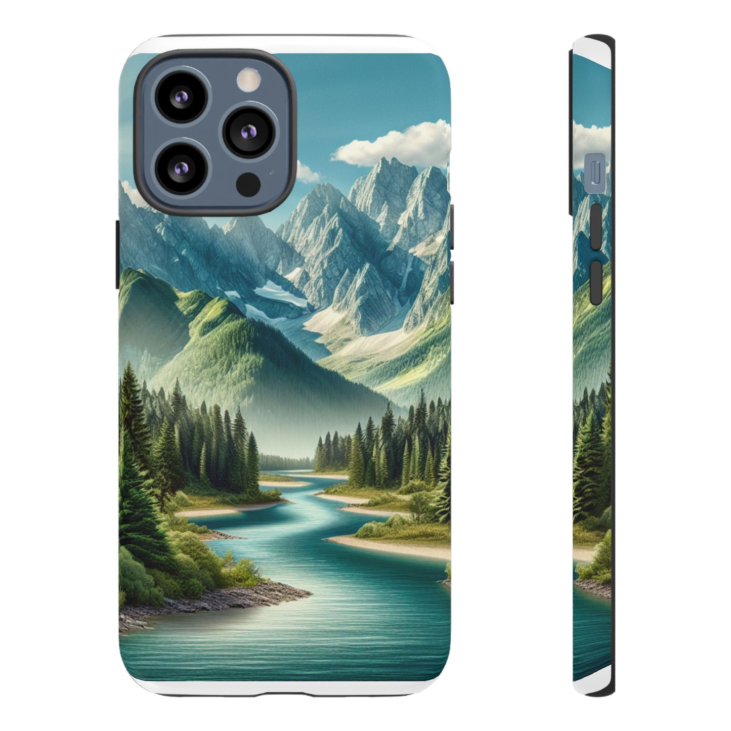 Mountain Landscape Phone Case, Tough Cases for Nature Lovers, Eco-Friendly Phone Cover, Gifts for Adventurers, Scenic Phone Accessories