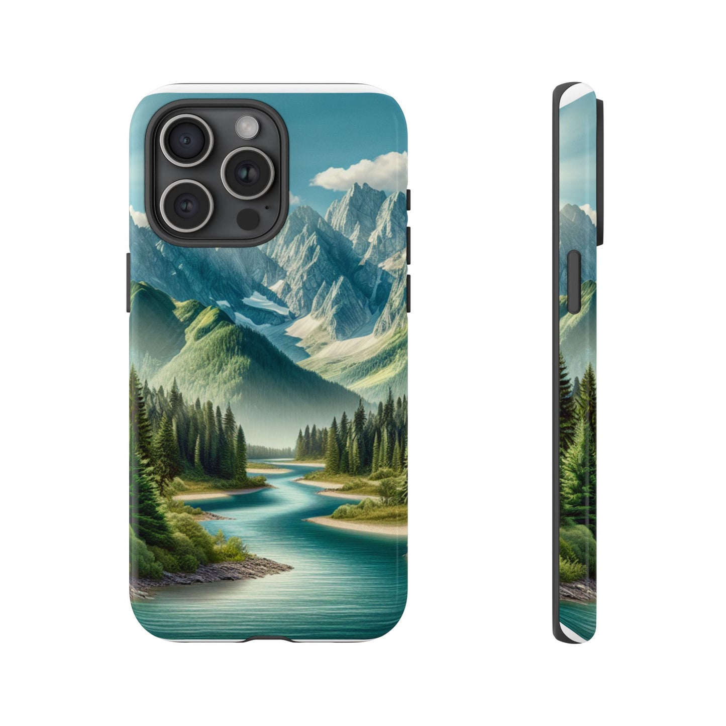 Mountain Landscape Phone Case, Tough Cases for Nature Lovers, Eco-Friendly Phone Cover, Gifts for Adventurers, Scenic Phone Accessories