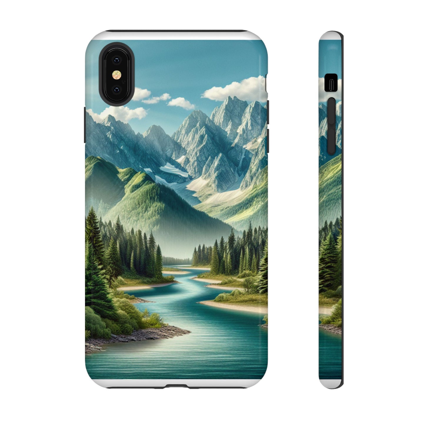 Mountain Landscape Phone Case, Tough Cases for Nature Lovers, Eco-Friendly Phone Cover, Gifts for Adventurers, Scenic Phone Accessories