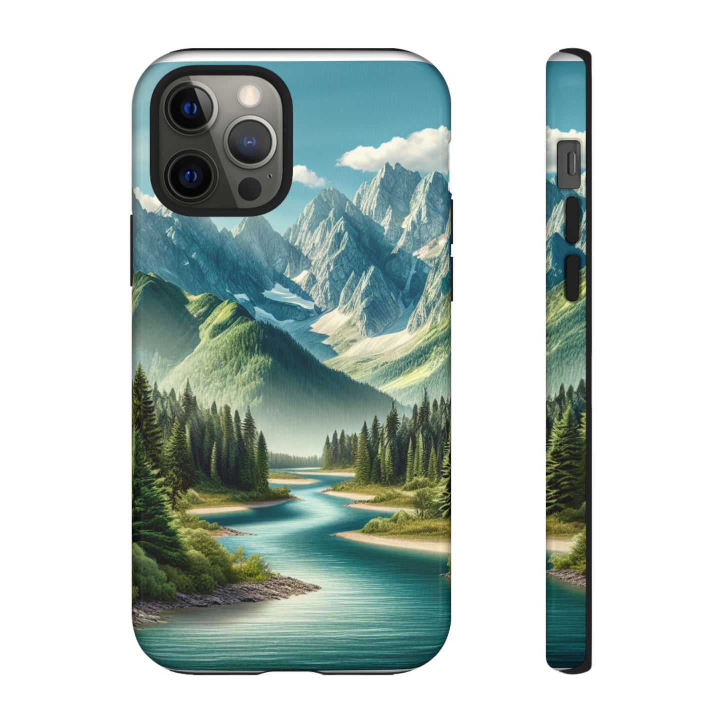 Mountain Landscape Phone Case, Tough Cases for Nature Lovers, Eco-Friendly Phone Cover, Gifts for Adventurers, Scenic Phone Accessories