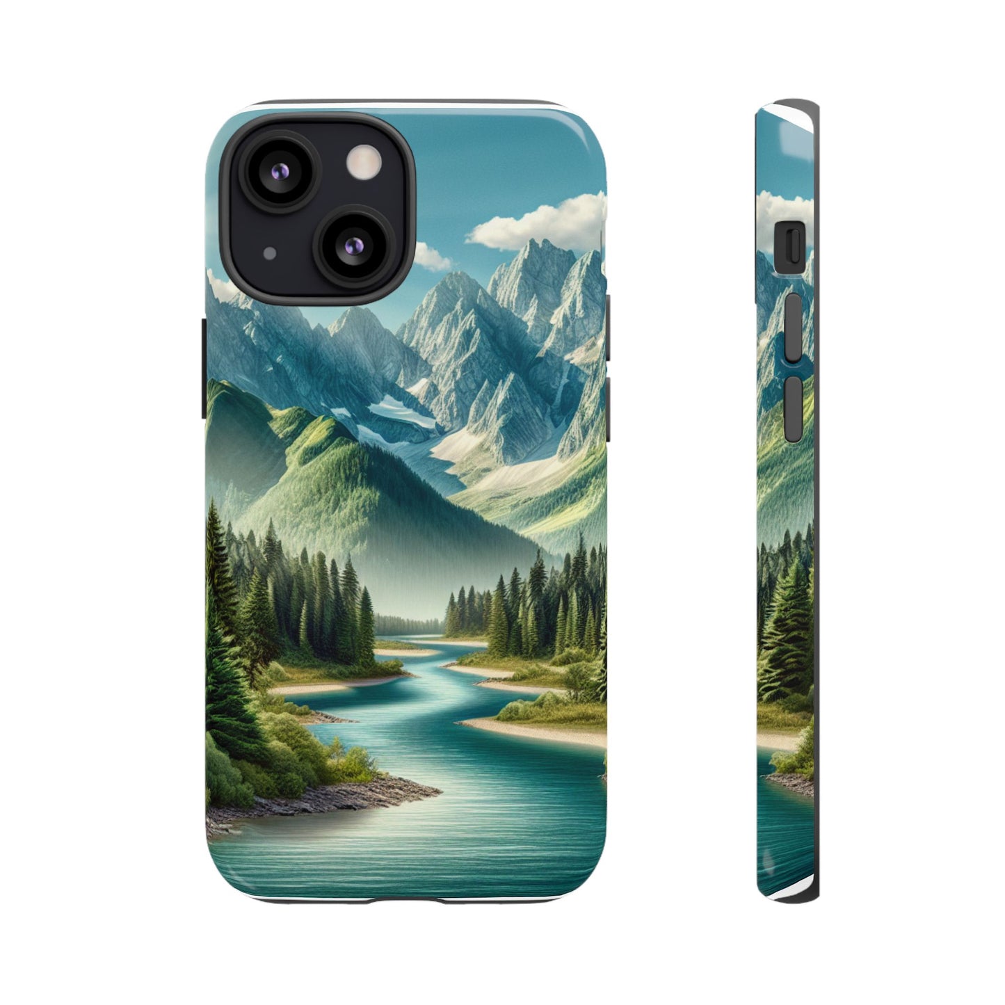 Mountain Landscape Phone Case, Tough Cases for Nature Lovers, Eco-Friendly Phone Cover, Gifts for Adventurers, Scenic Phone Accessories