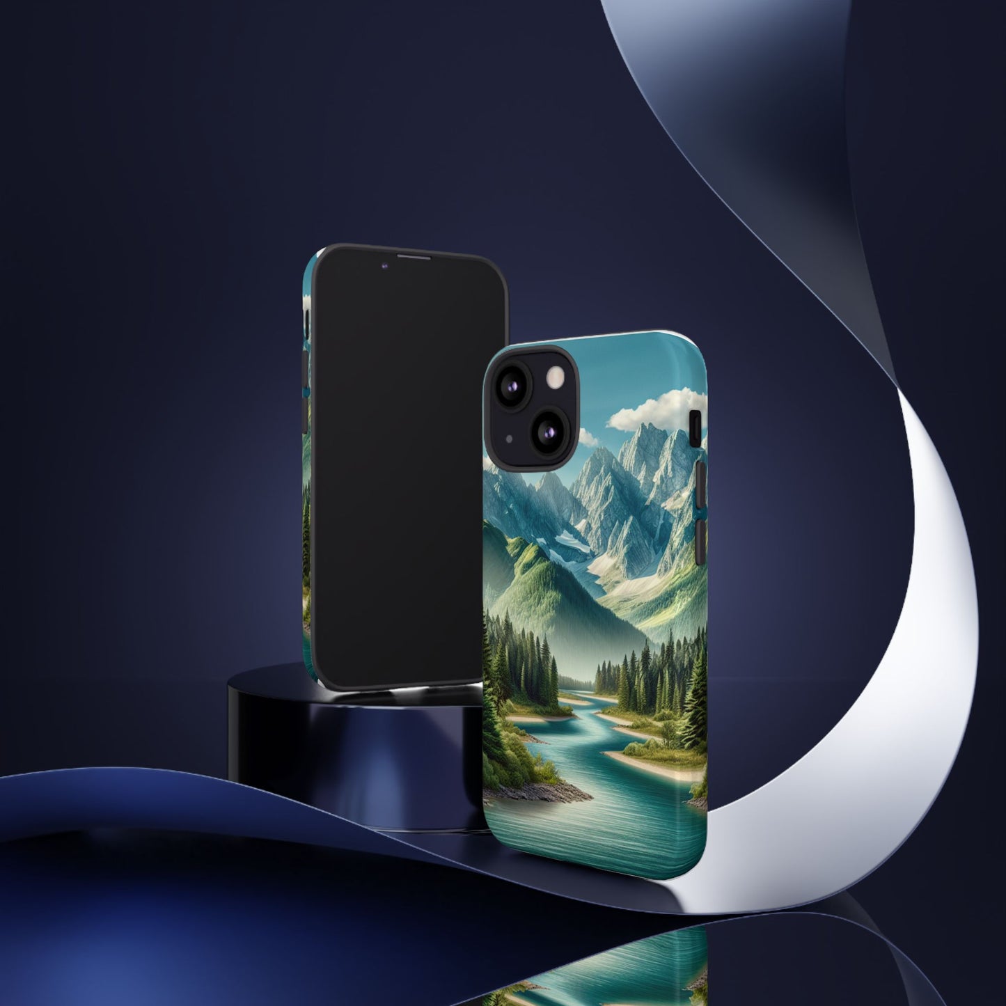 Mountain Landscape Phone Case, Tough Cases for Nature Lovers, Eco-Friendly Phone Cover, Gifts for Adventurers, Scenic Phone Accessories