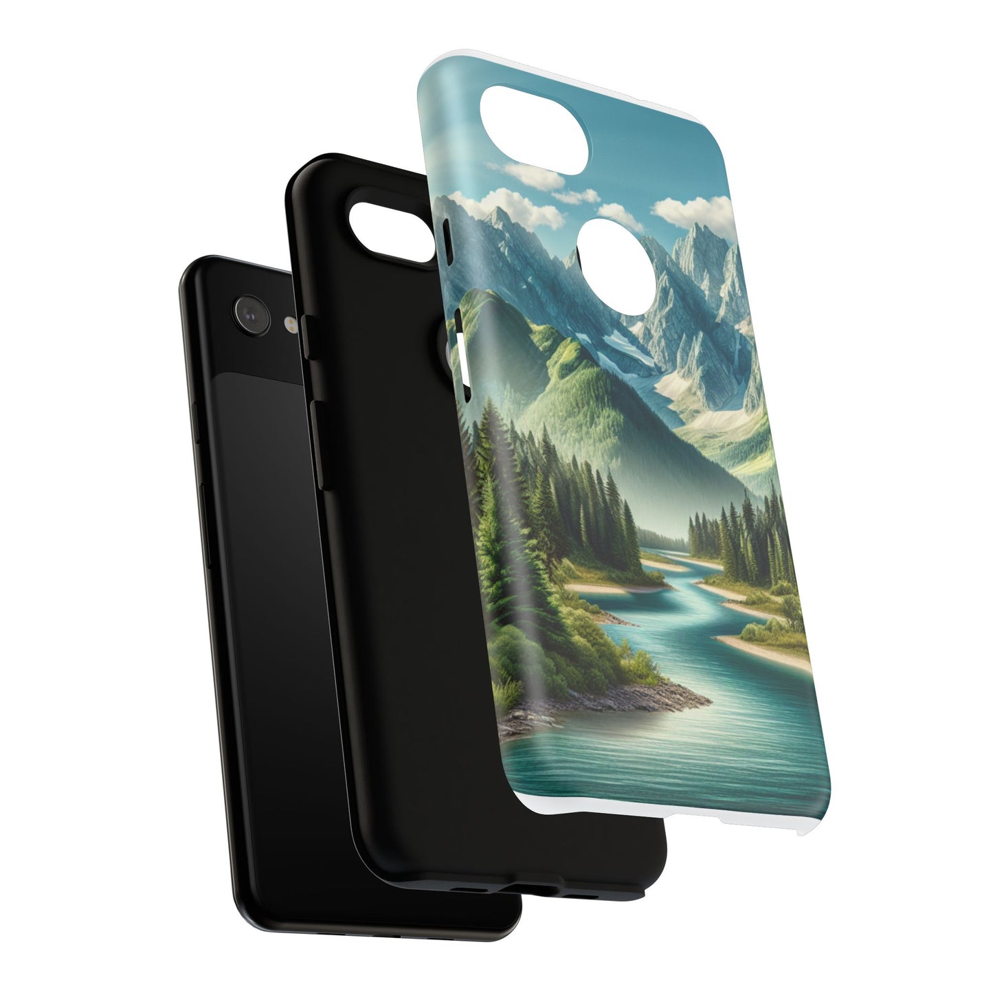 Mountain Landscape Phone Case, Tough Cases for Nature Lovers, Eco-Friendly Phone Cover, Gifts for Adventurers, Scenic Phone Accessories